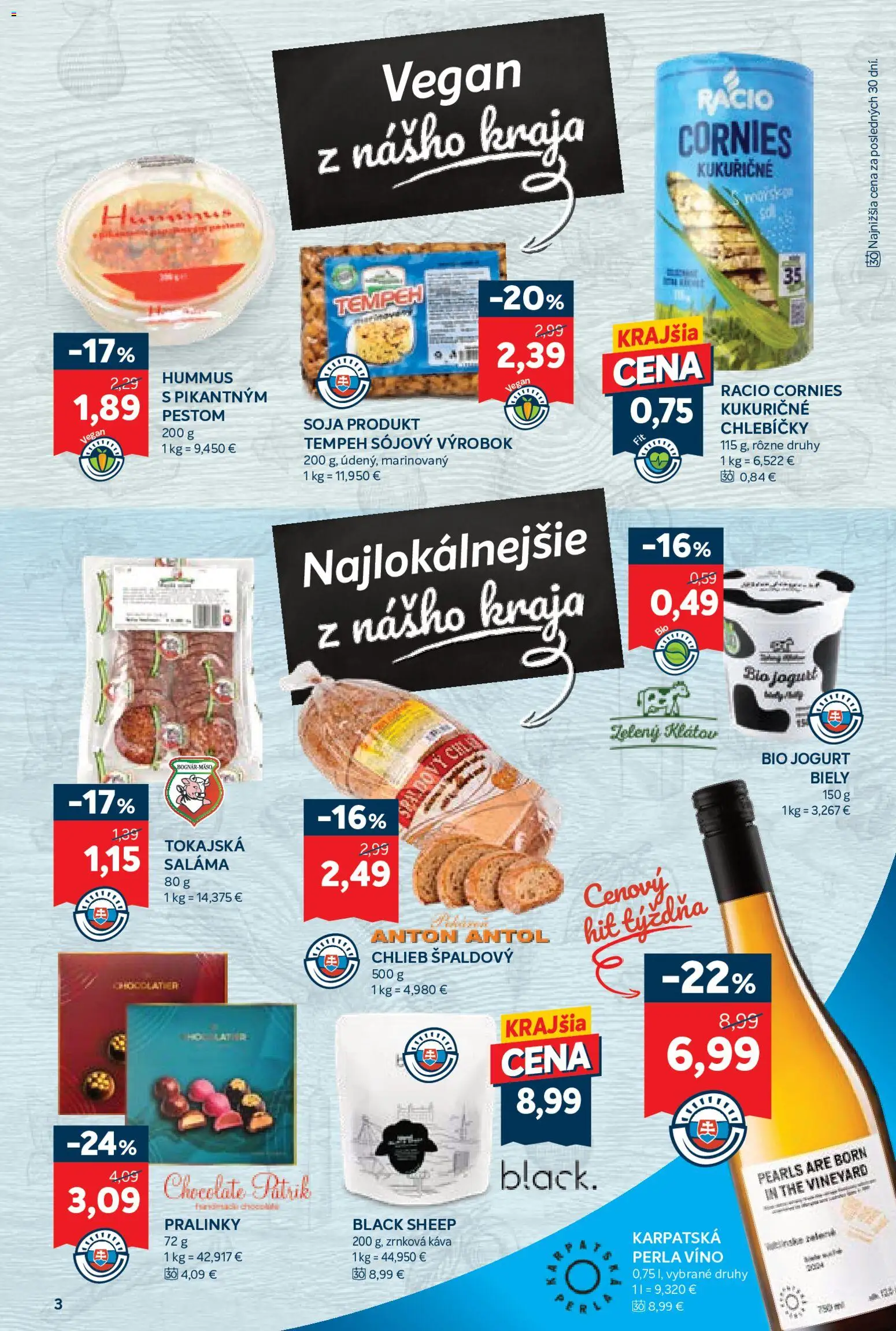 Nové Kraj akcie – leták je platný od 07.05.2026 | Strana: 5 | Produkty: Jogurt, Chlieb, Víno, Zrnková káva