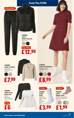 Preview of Weekly offers Lidl valid from 17/09/2026 | Page: 19 | Products: Dress, Socks