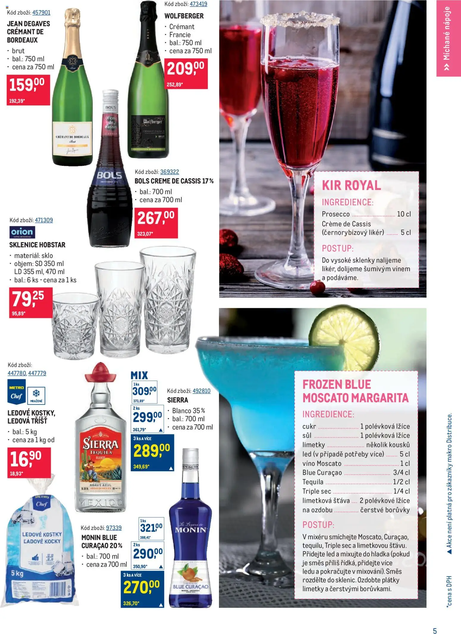 Makro leták - Letní drinky od 17.06.2026 | Strana: 5 | Produkty: Moscato, Borůvky, Tequila, LED