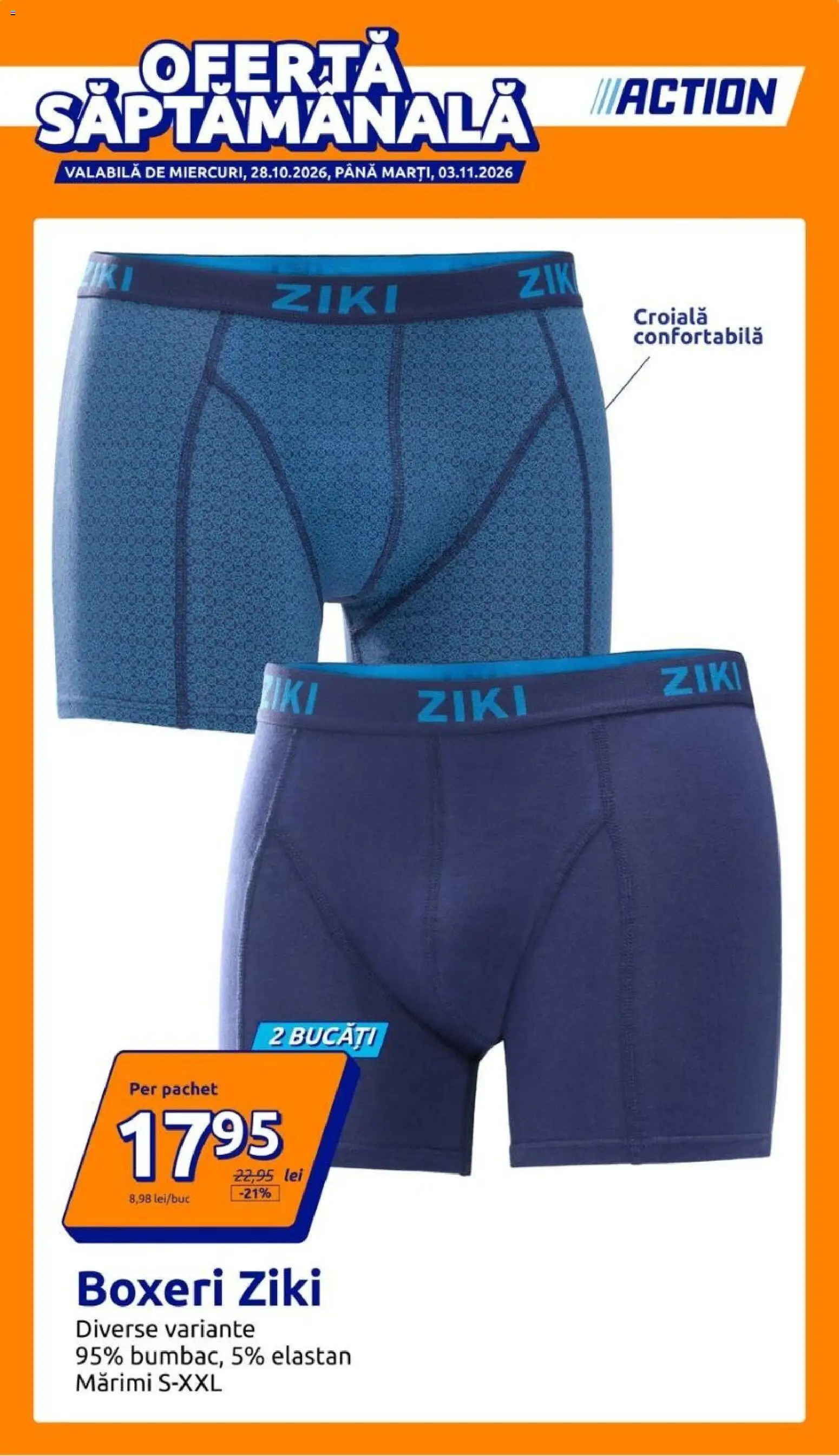 Noul catalog ACTION – valabil de la 28.10.2026 | Pagină: 1 | Produse: Boxeri