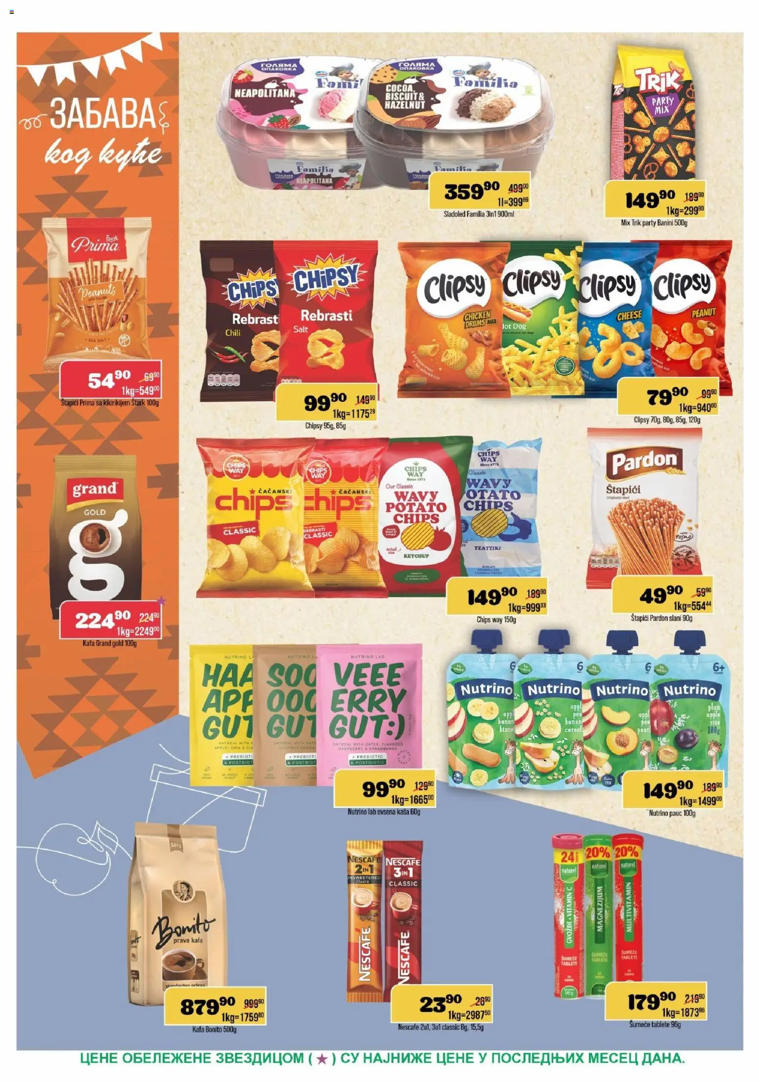 Europrom katalog - važi od 07.10.2026 | Strana: 8 | Proizvode: Kaša, Ovsena kaša, Sladoled, Nescafé