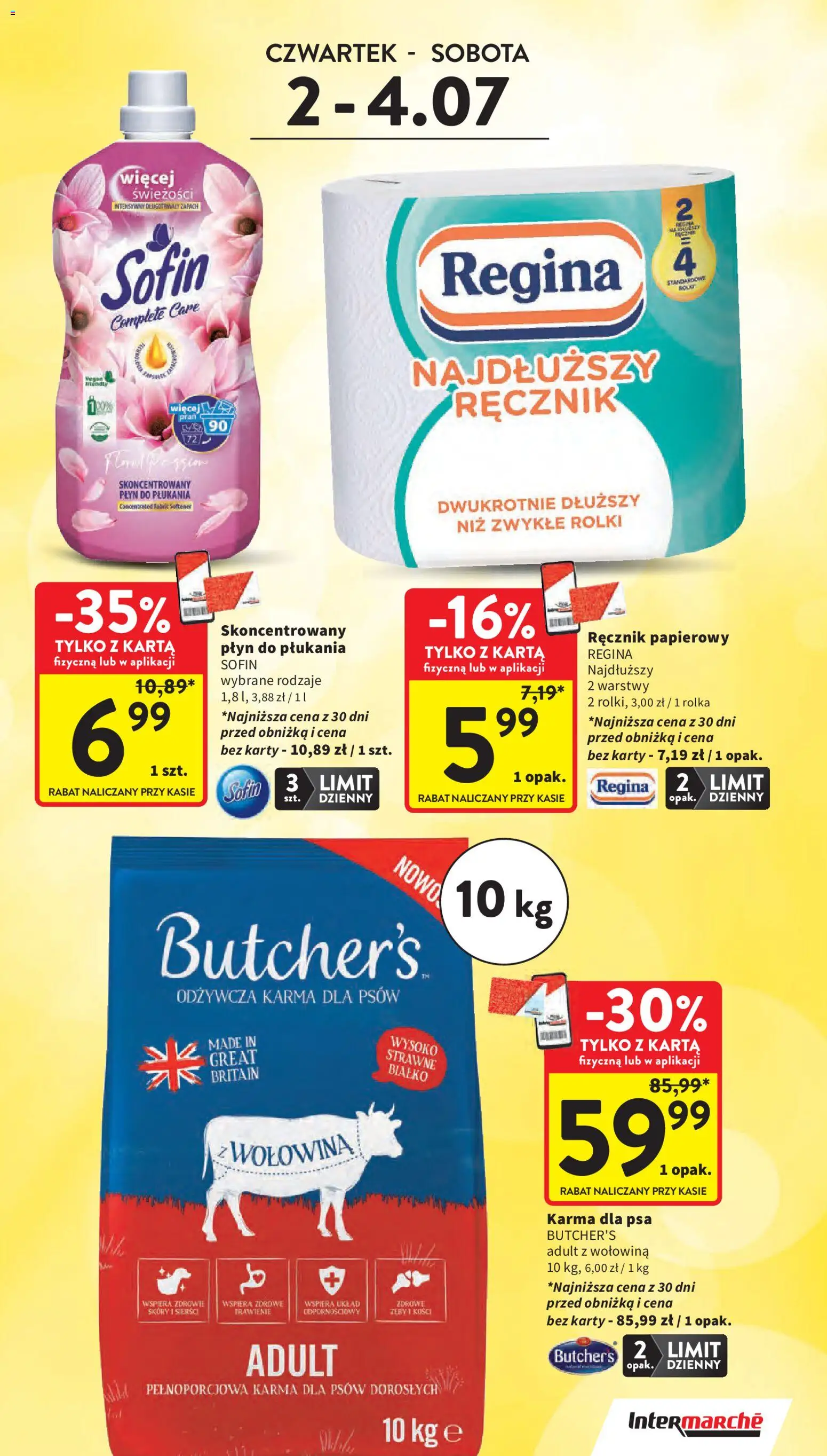 Intermarche gazetka od 02.07.2026 | Strona: 5 | Produkty: Rolki, Karma dla psa, Wołowina, Karma dla psów