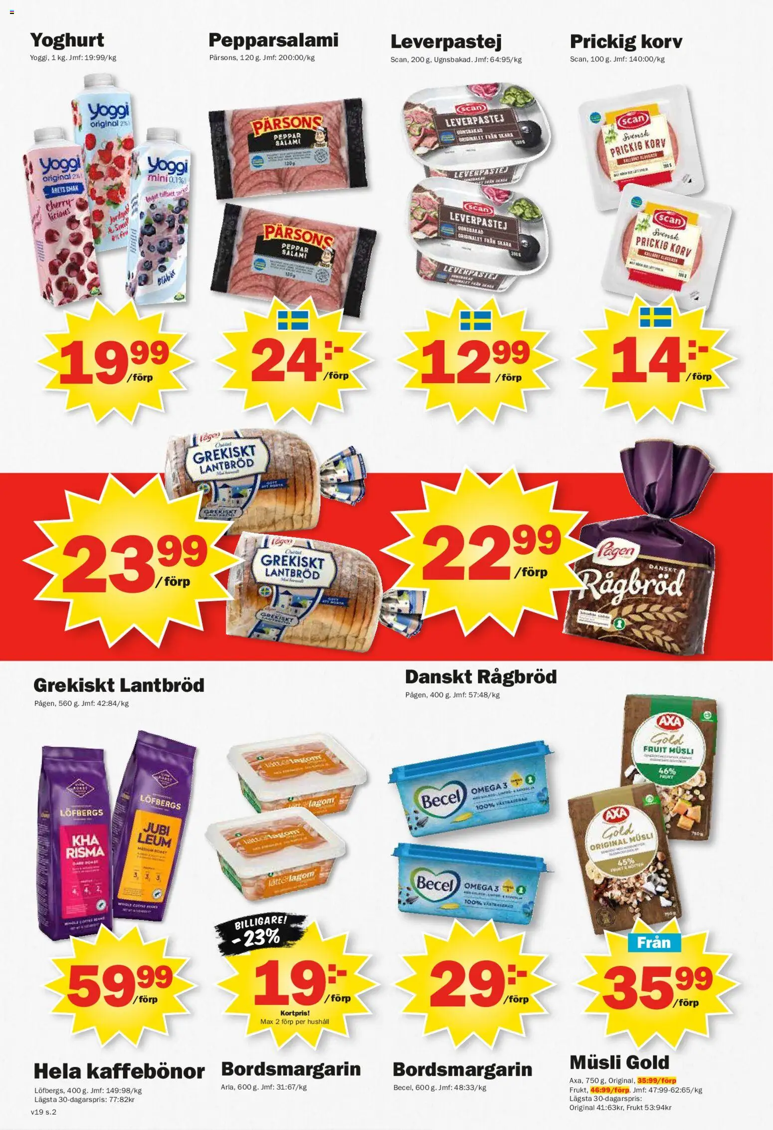 Pekås reklamblad aktuell från 04.05.2026 | Sida: 2 | Produkter: Leverpastej, Peppar, Salami, Lantbröd