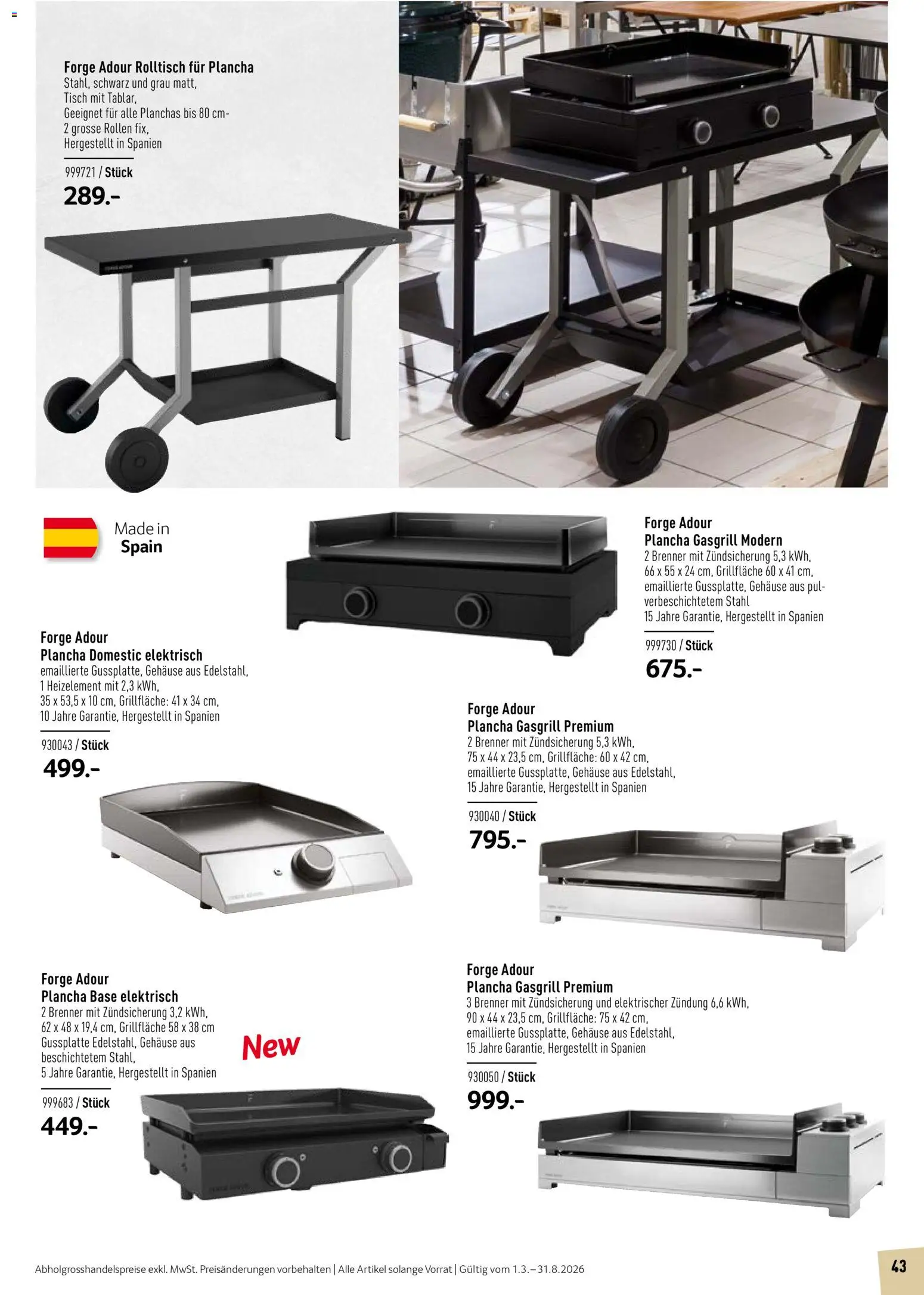 Prodega Aktionen Outdoor-Ausstattung – gültig ab 01.03.2026 | Seite: 43 | Produkte: Tisch