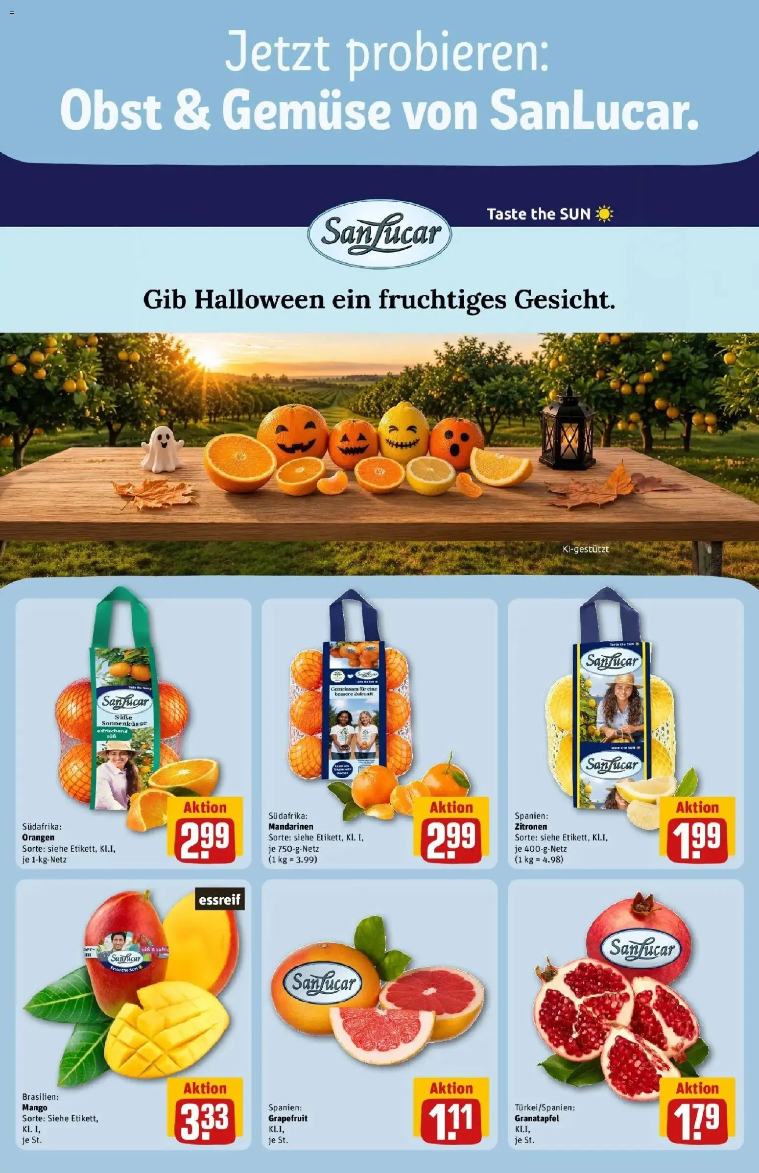 REWE Prospekt ab 26.10.2026 zum Blättern » Angebote | Seite: 8 | Produkte: Mandarinen, Grapefruit, Obst, Mango