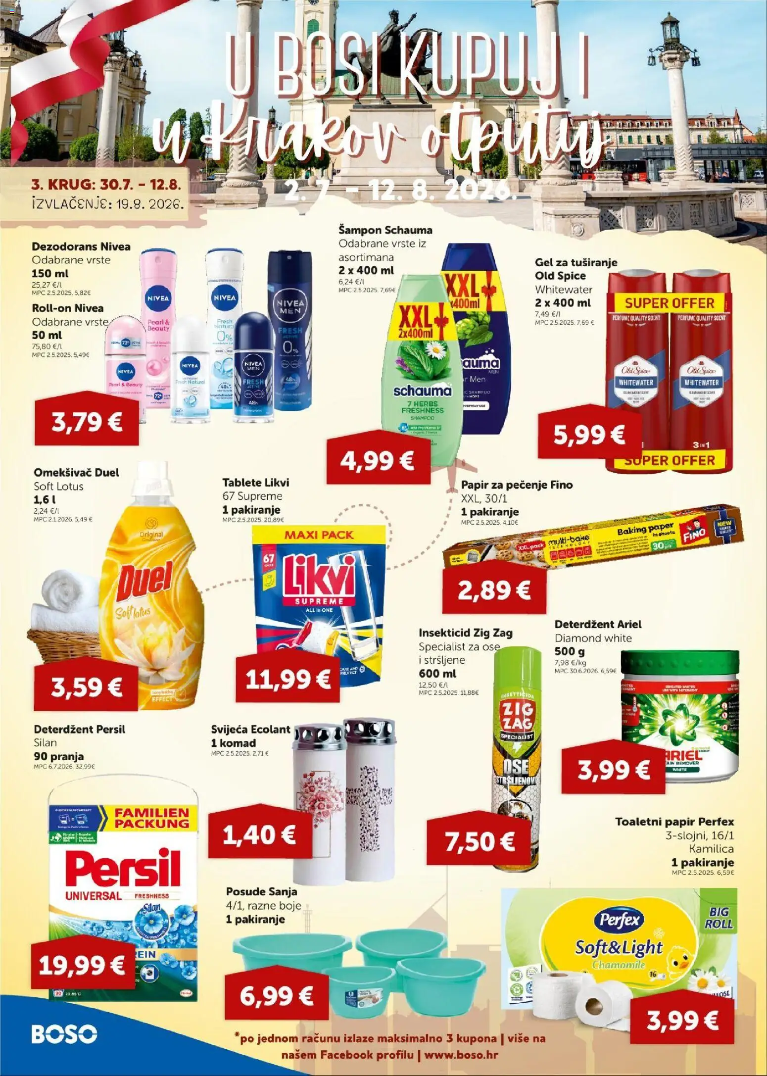 Boso katalog | vrijedi od 30.07.2026 | Stranica: 14 | Proizvodi: Šampon, Papir za pečenje, Persil, Ariel