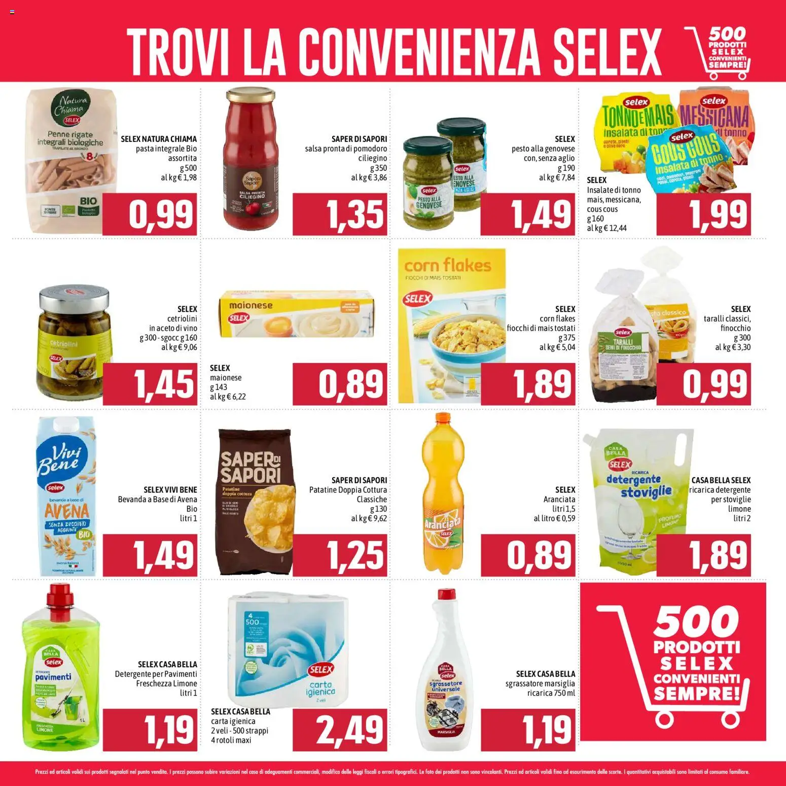 Volantino Emisfero del 09/07/2026 | Pagina: 21 | Prodotti: Detergente, Pesto, Aceto, Penne