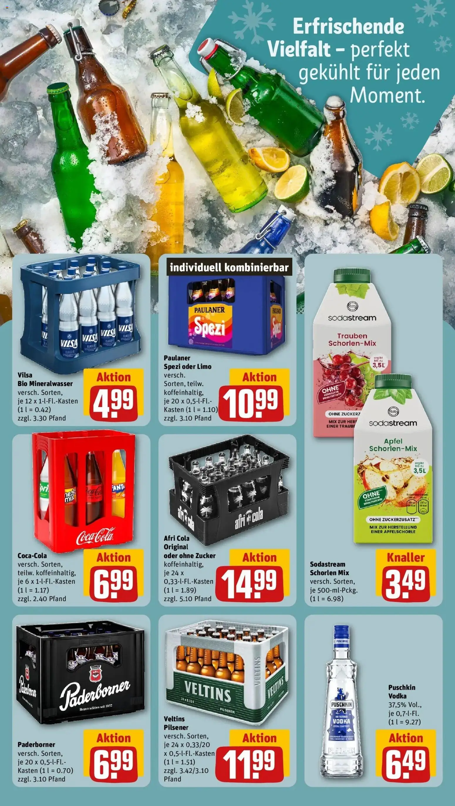 Rewe Prospekt Oldenburg – gültig ab 08.06.2026 | Seite: 17 | Produkte: Coca cola, Trauben, Paulaner spezi, Vodka