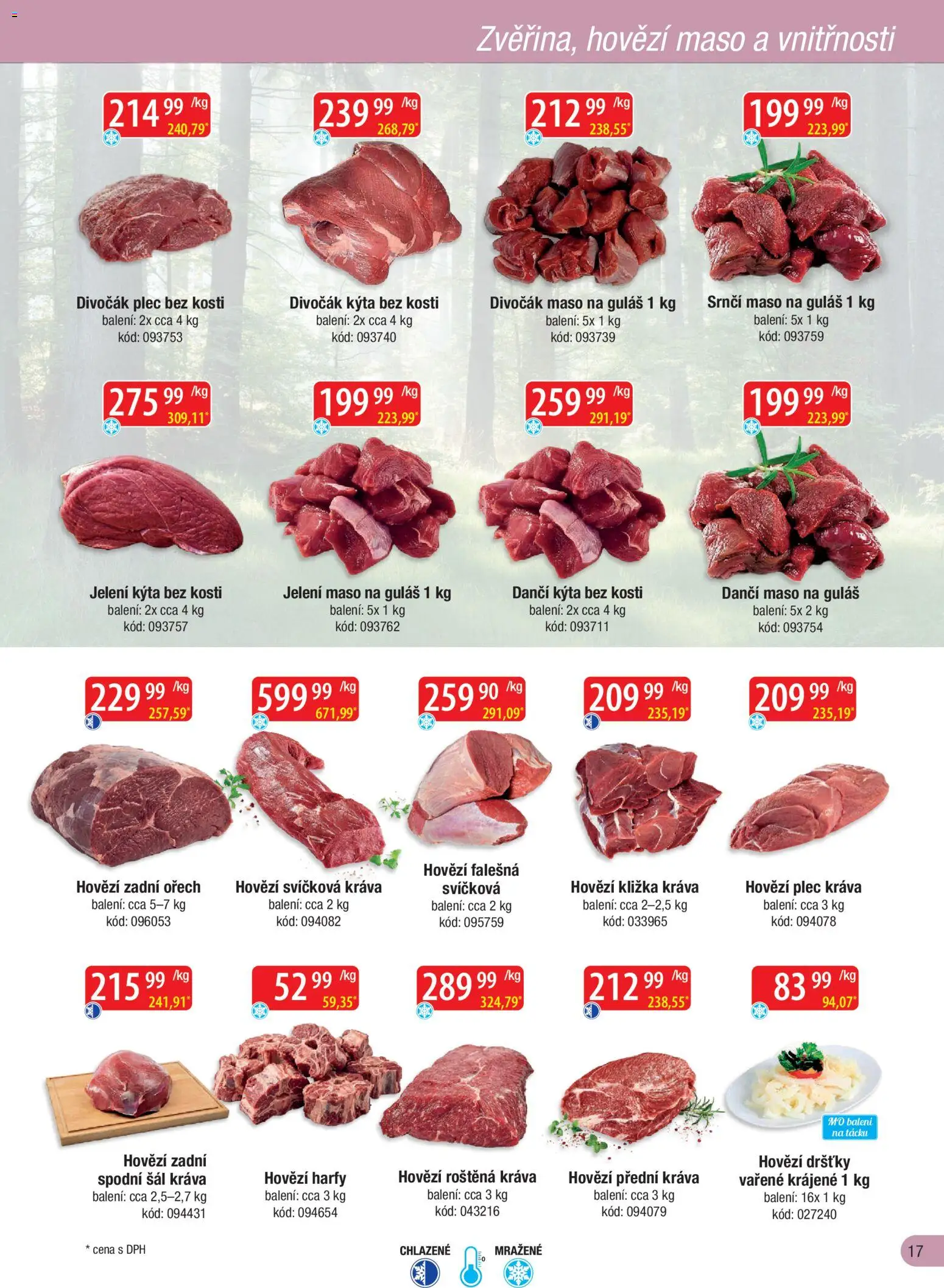 Astur & Qanto leták - Velkoobchod fresh 10/2026 od 01.10.2026 | Strana: 17 | Produkty: Dršťky, Falešná svíčková, Hovězí kližka, Hovězí roštěná