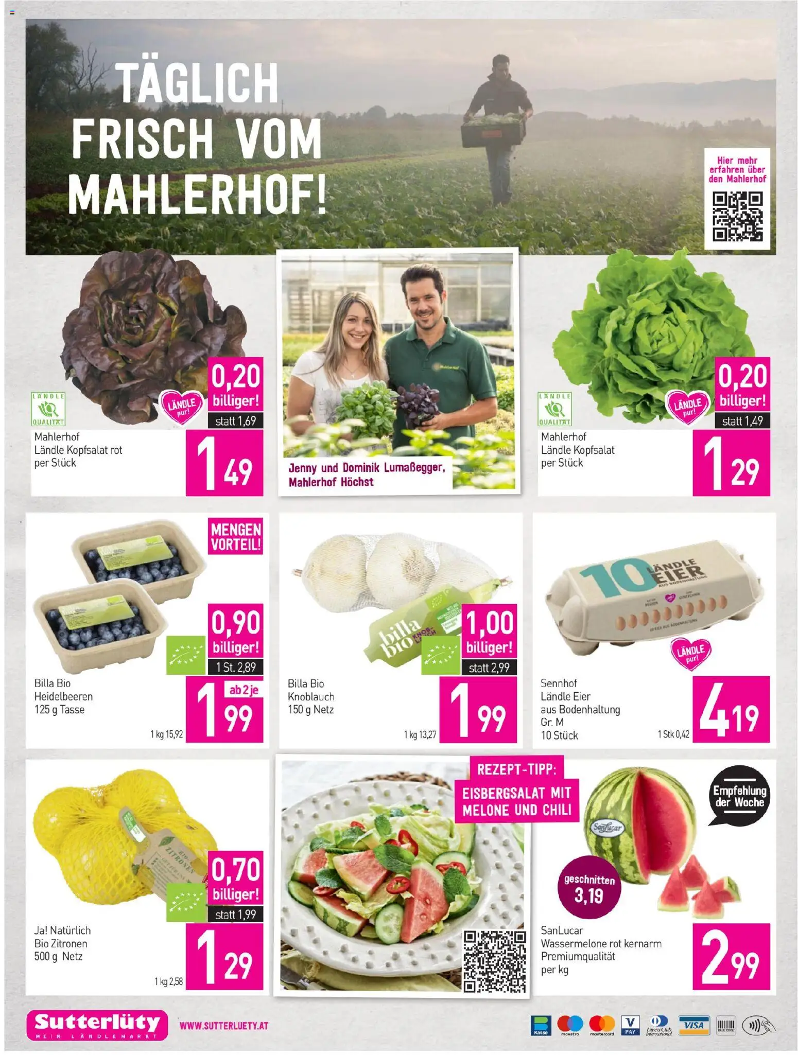 Sutterlüty Flugblatt gültig ab 21.05.2026 | Seite: 20 | Produkte: Chili, Wassermelone, Melone, Eier