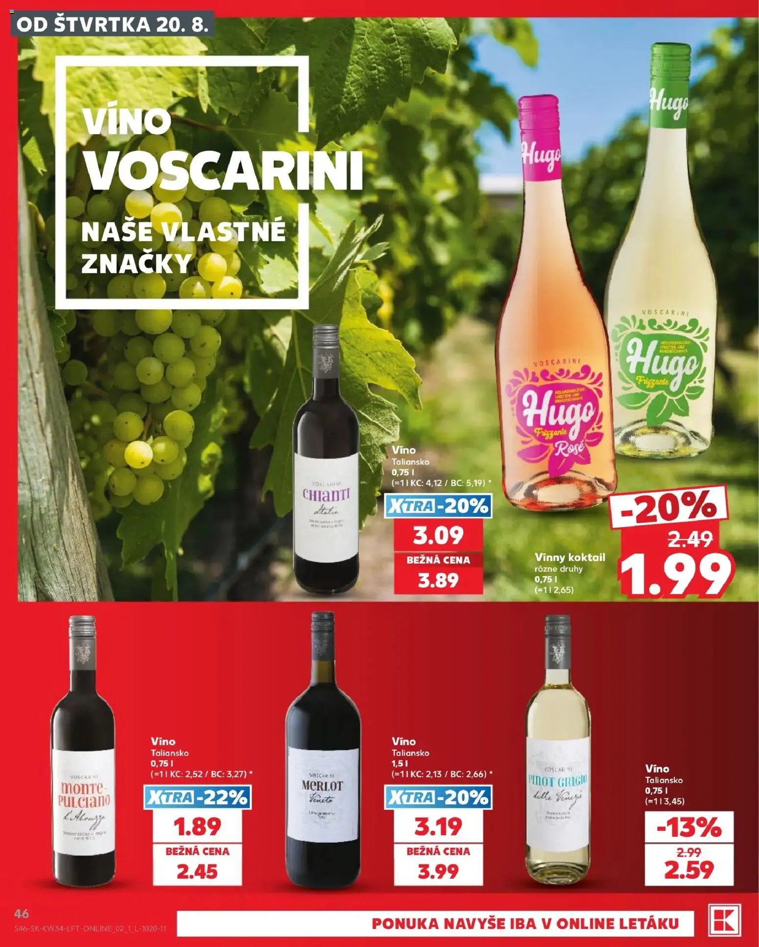 Kaufland SK akciós ujság - amely érvényes a következő dátumtól: 2026.08.20. | Oldal: 46