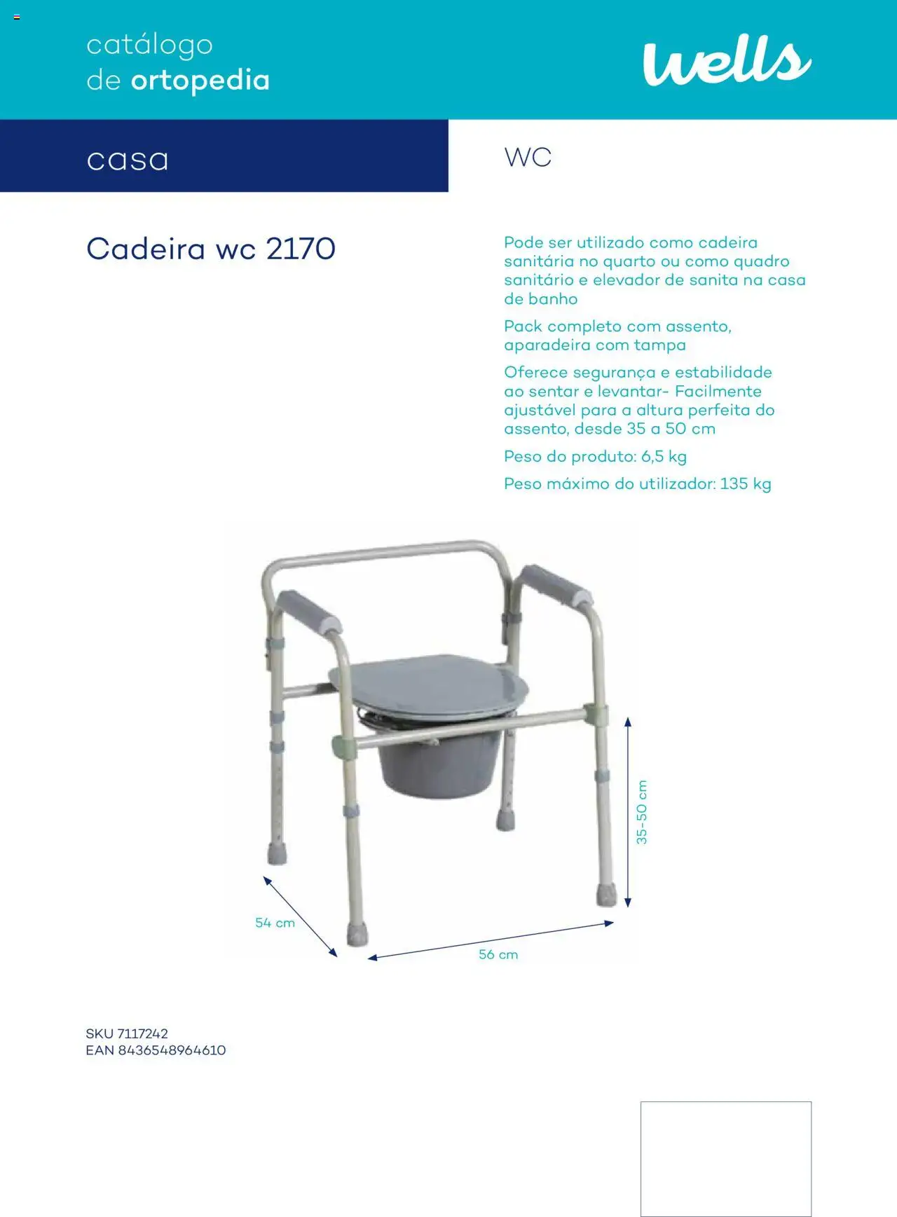 Well’s Catálogo de Ortopedia │ válido de 12/02/2024 | Página: 149 | Produtos: Quadro, Cadeira, Casa de banho, Banho