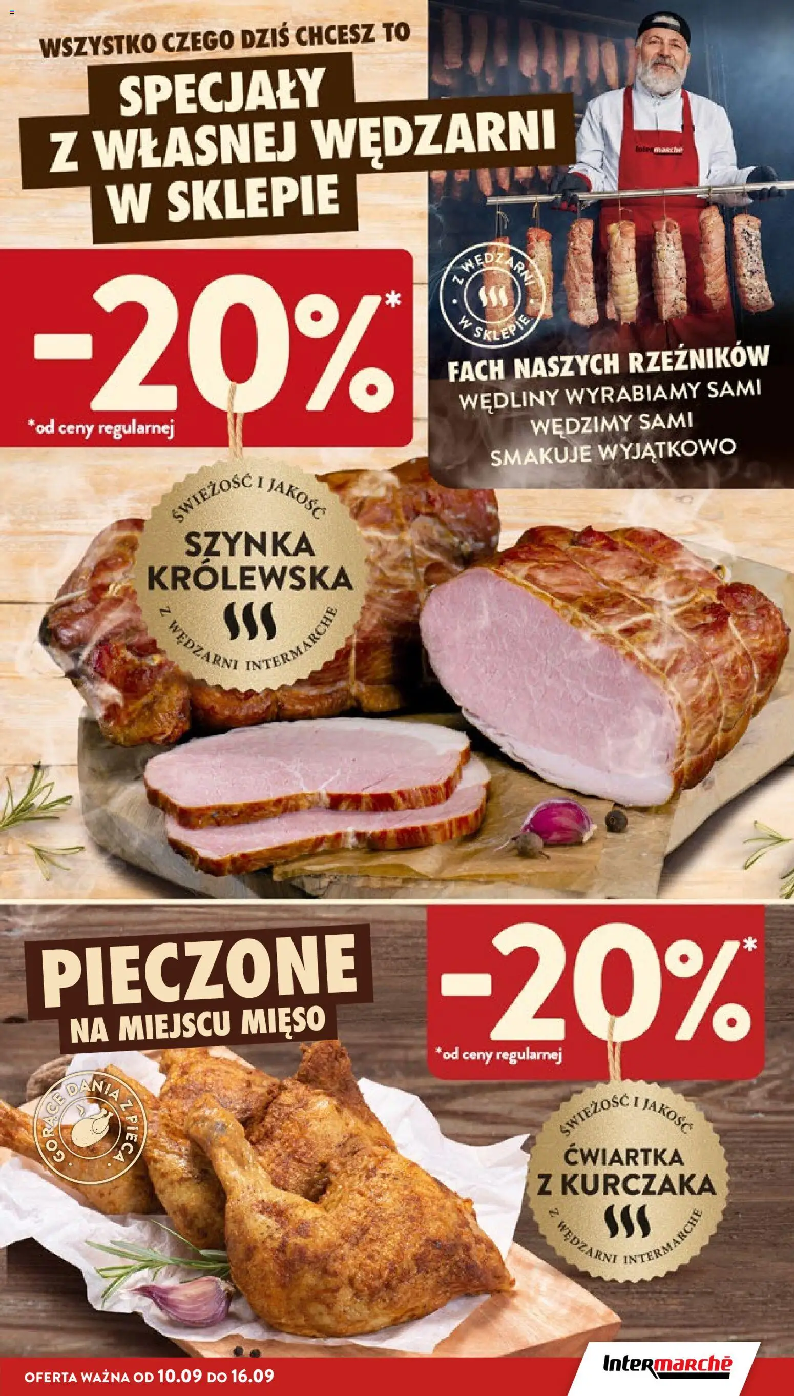 Intermarche gazetka od 10.09.2026 | Strona: 13 | Produkty: Specjały, Mięso, Szynka, Wędliny