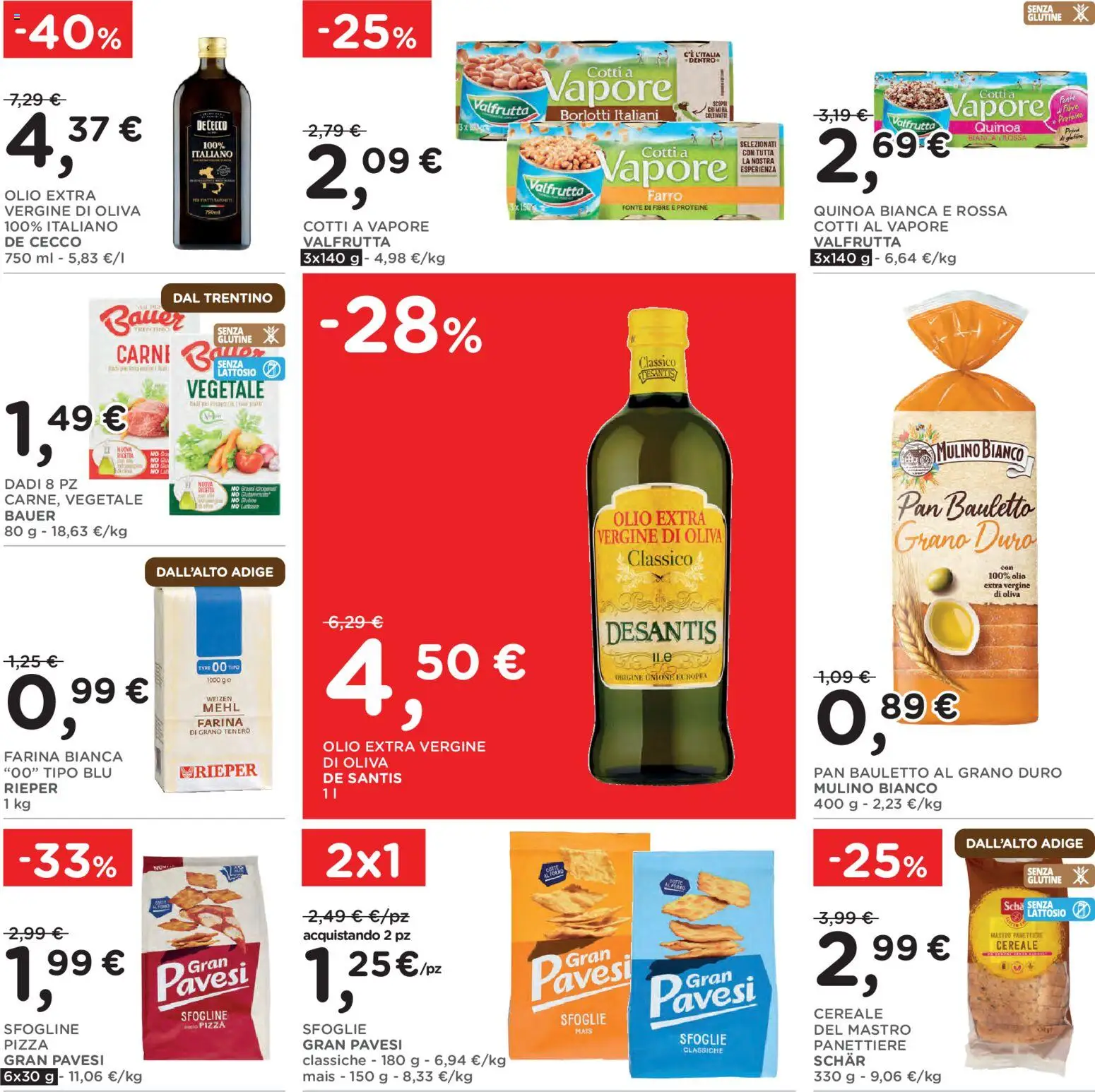 Volantino Poli del 28/10/2026 | Pagina: 21 | Prodotti: Farina, Carne, Olio extra vergine, Mais