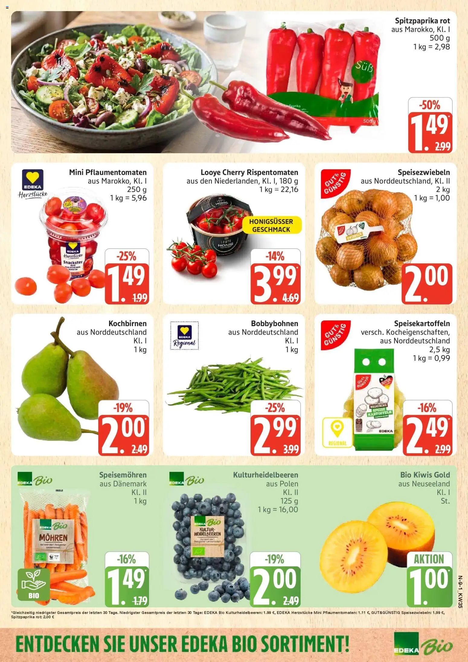 Marktkauf Prospekt Buxtehude (ab 24.08.2026) » Angebote online | Seite: 9 | Produkte: Mohren, Heidelbeeren, Kartoffeln, Paprika