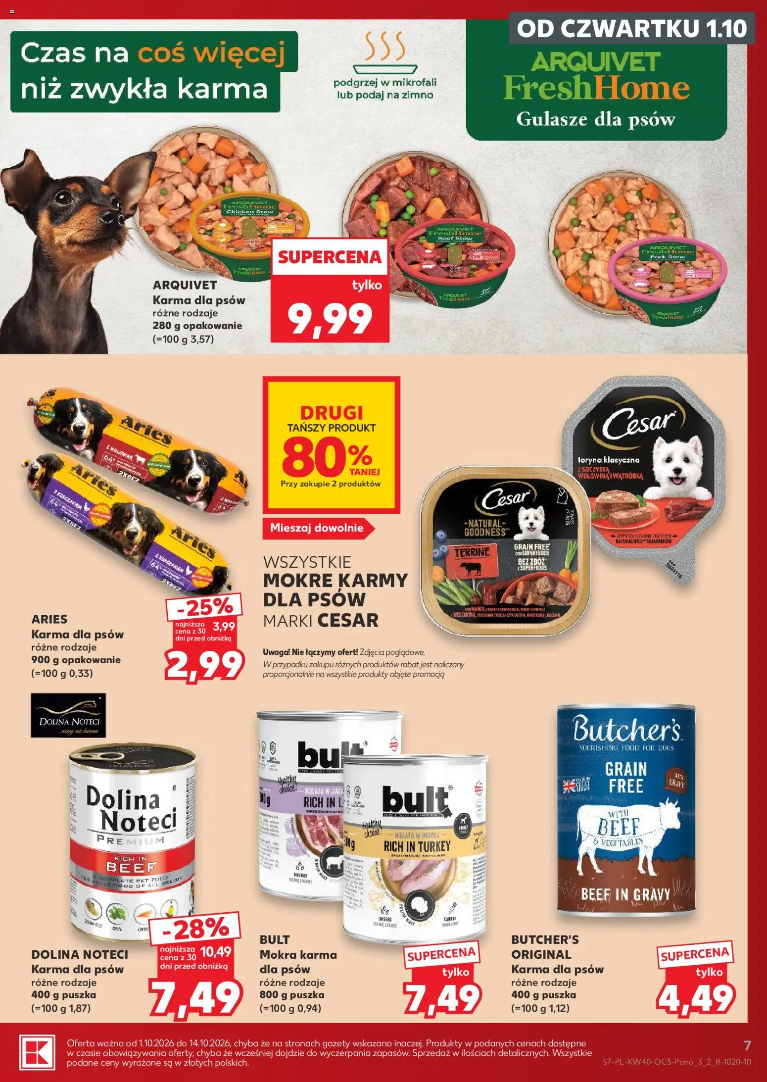 Kaufland Polsko leták - Katalog z karmami i akcesoriami dla zwierzaków od 01.10.2026 | Strana: 7