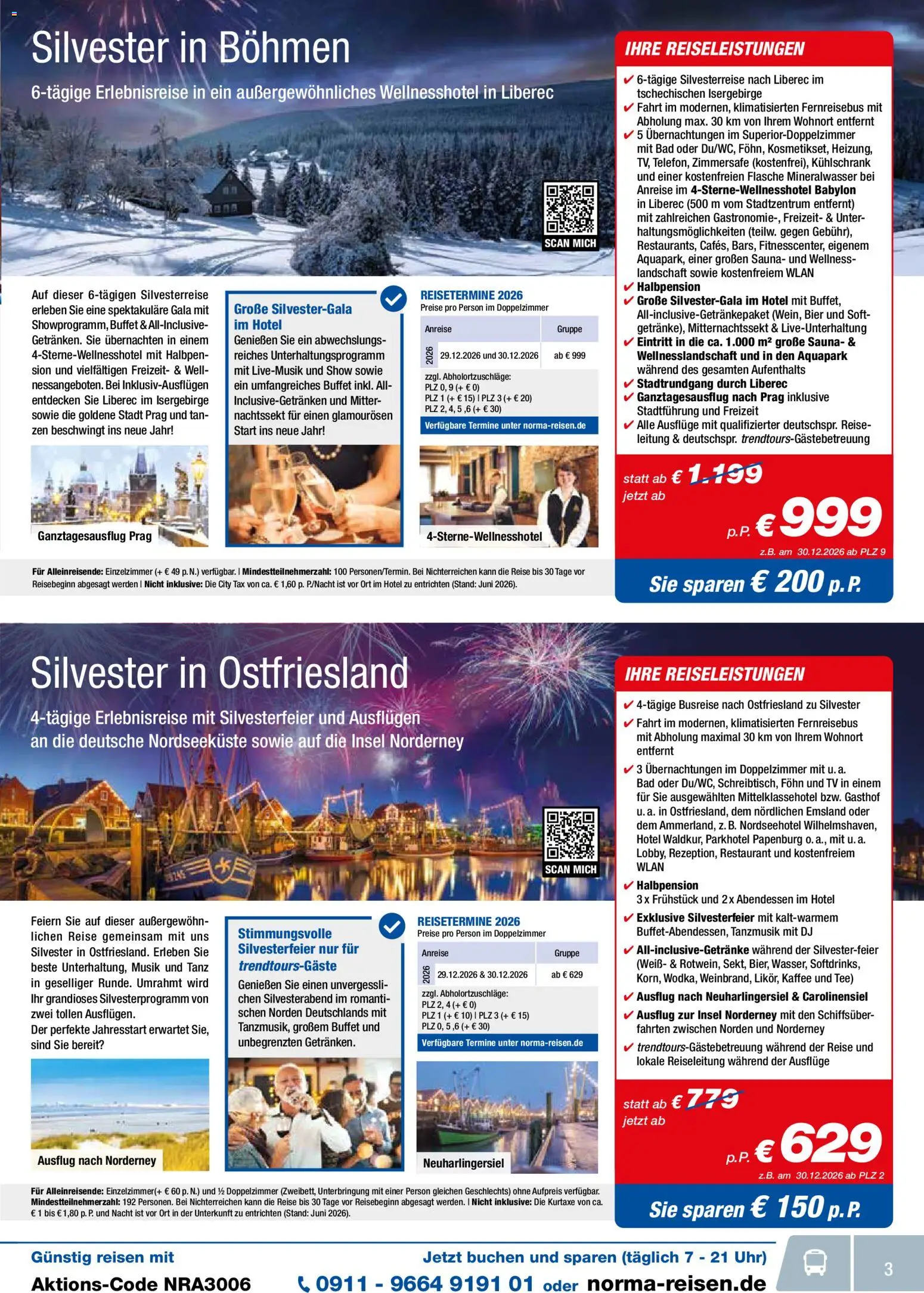 Norma Reisen – gültig ab 01.06.2026 | Seite: 3 | Produkte: Bier, Bad, Mineralwasser, Föhn