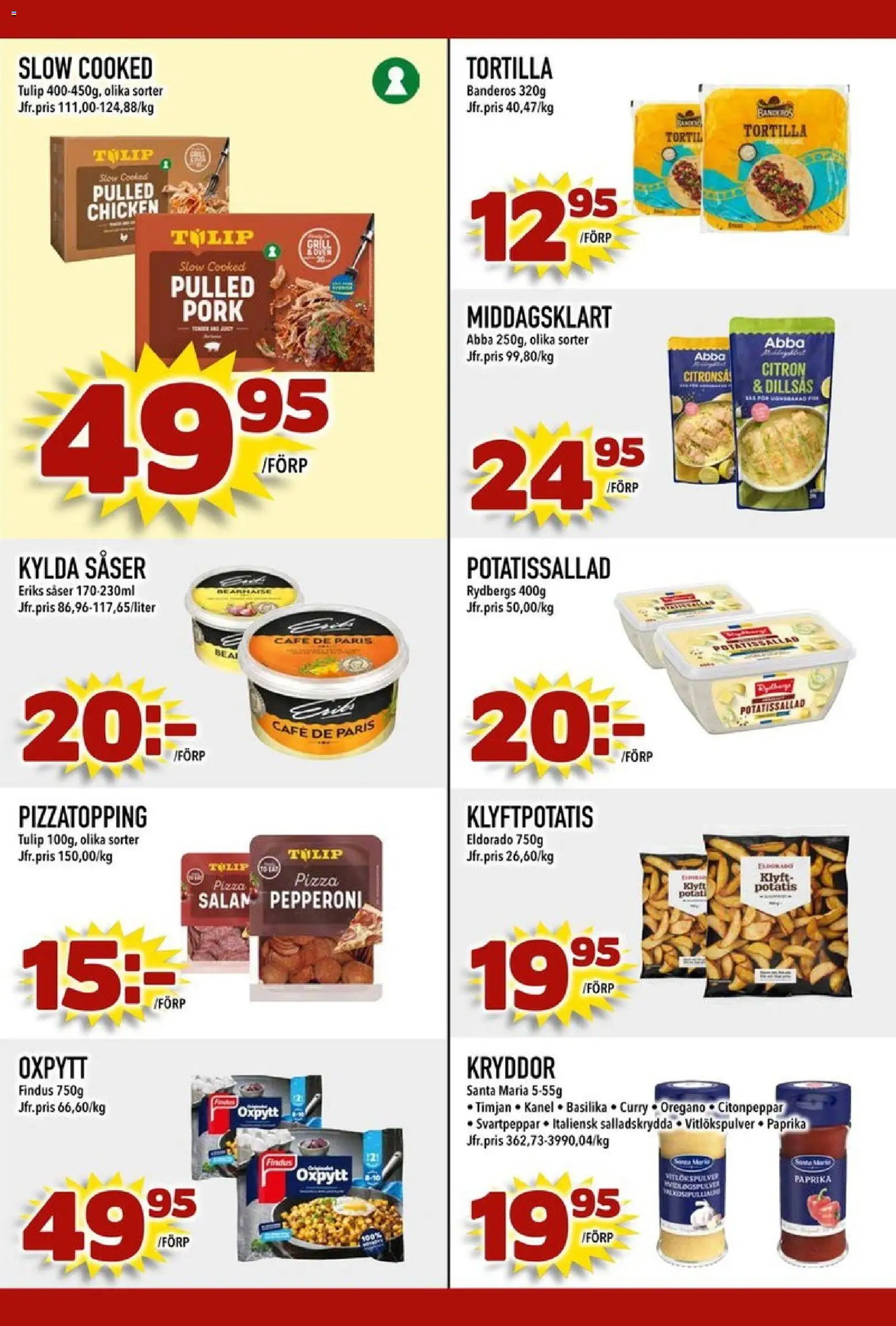 Din Mat reklamblad aktuell från 24/08/2026 | Sida: 5 | Produkter: Tortilla, Oregano, Potatis, Citron