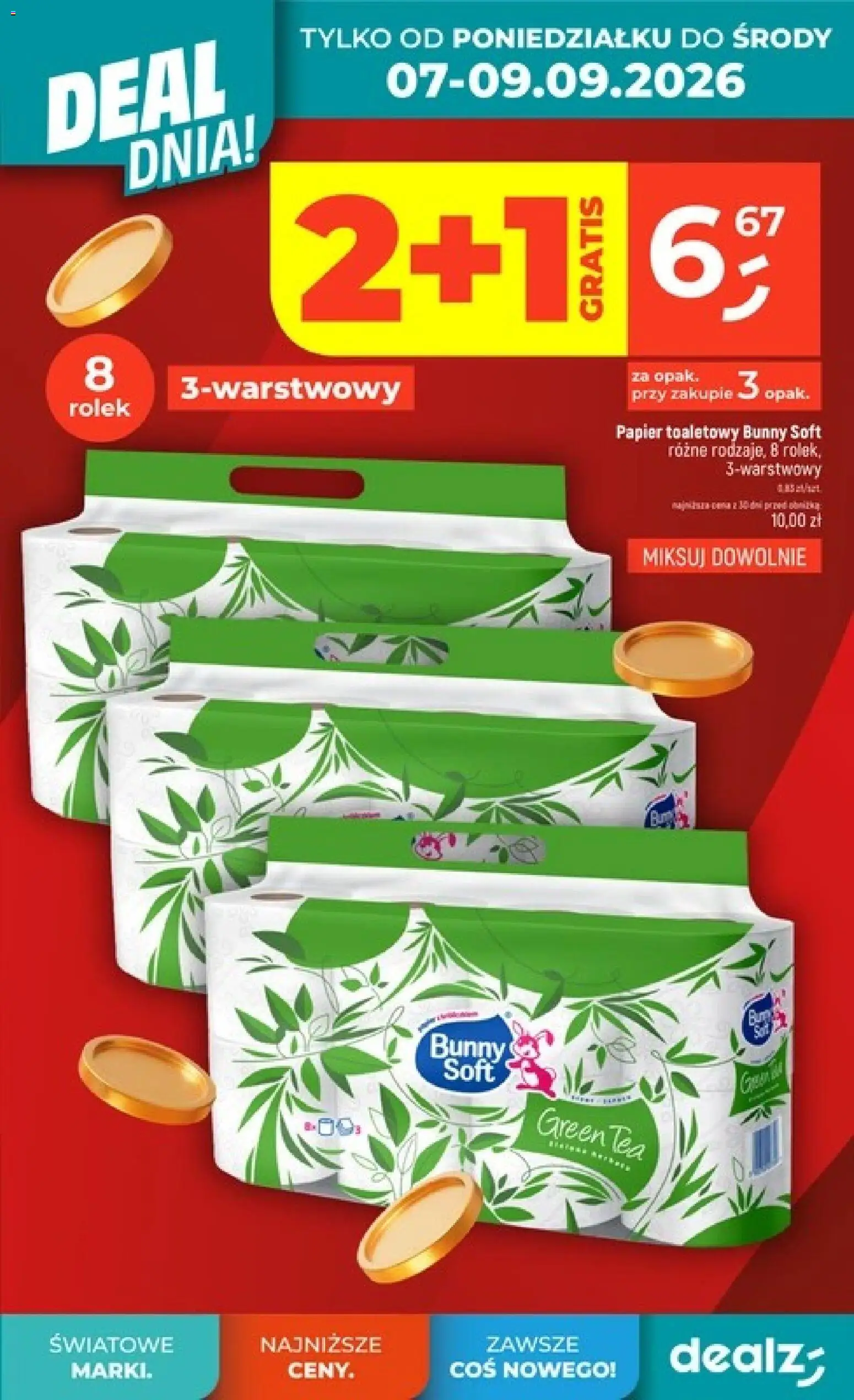 Dealz gazetka od 03.09.2026 | Strona: 7 | Produkty: Papier toaletowy