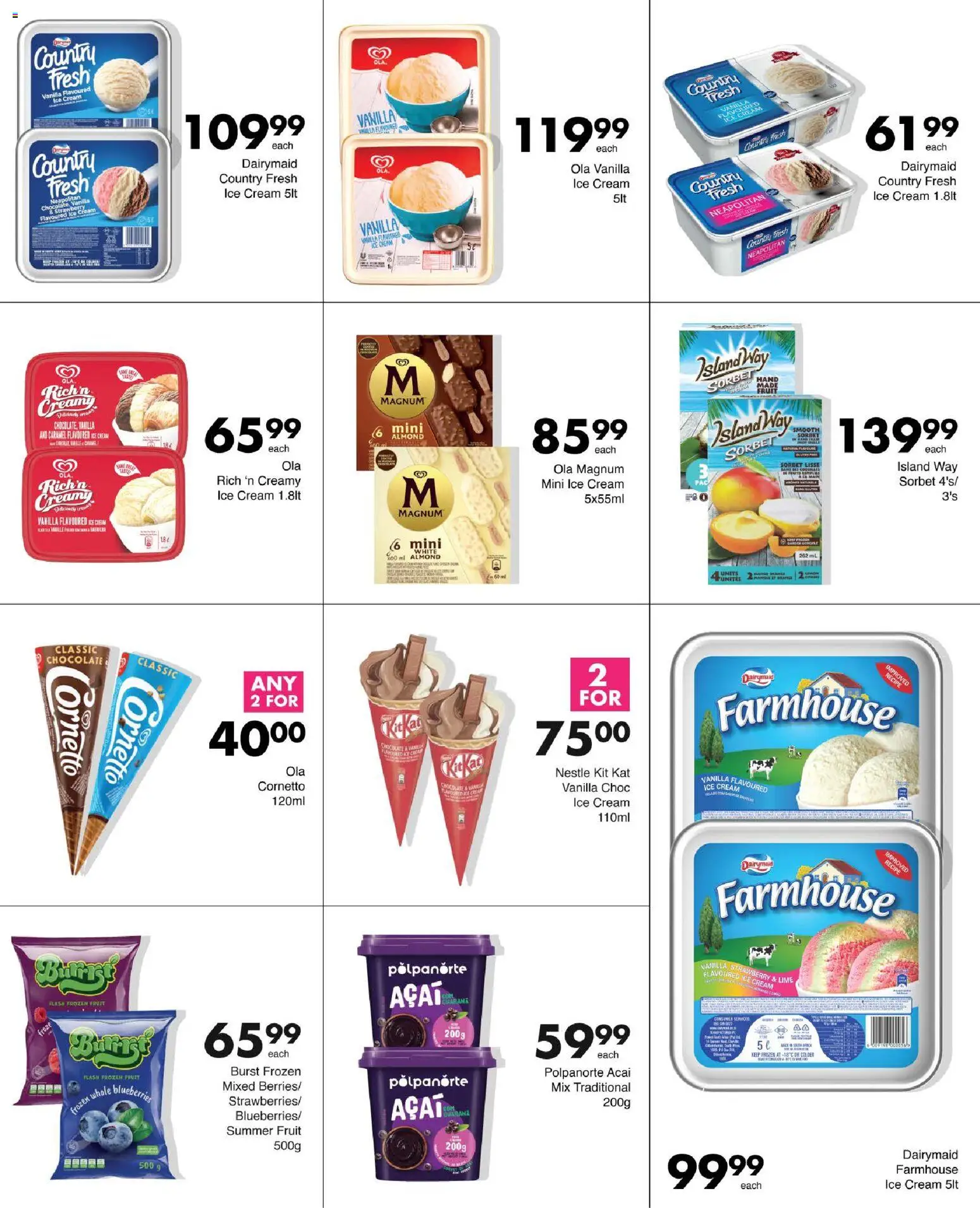 New Save catalogue – valid from 29/09/2026 | Page: 9 | Products: Frozen Fruit, Vanilla, Fruit, Lime
