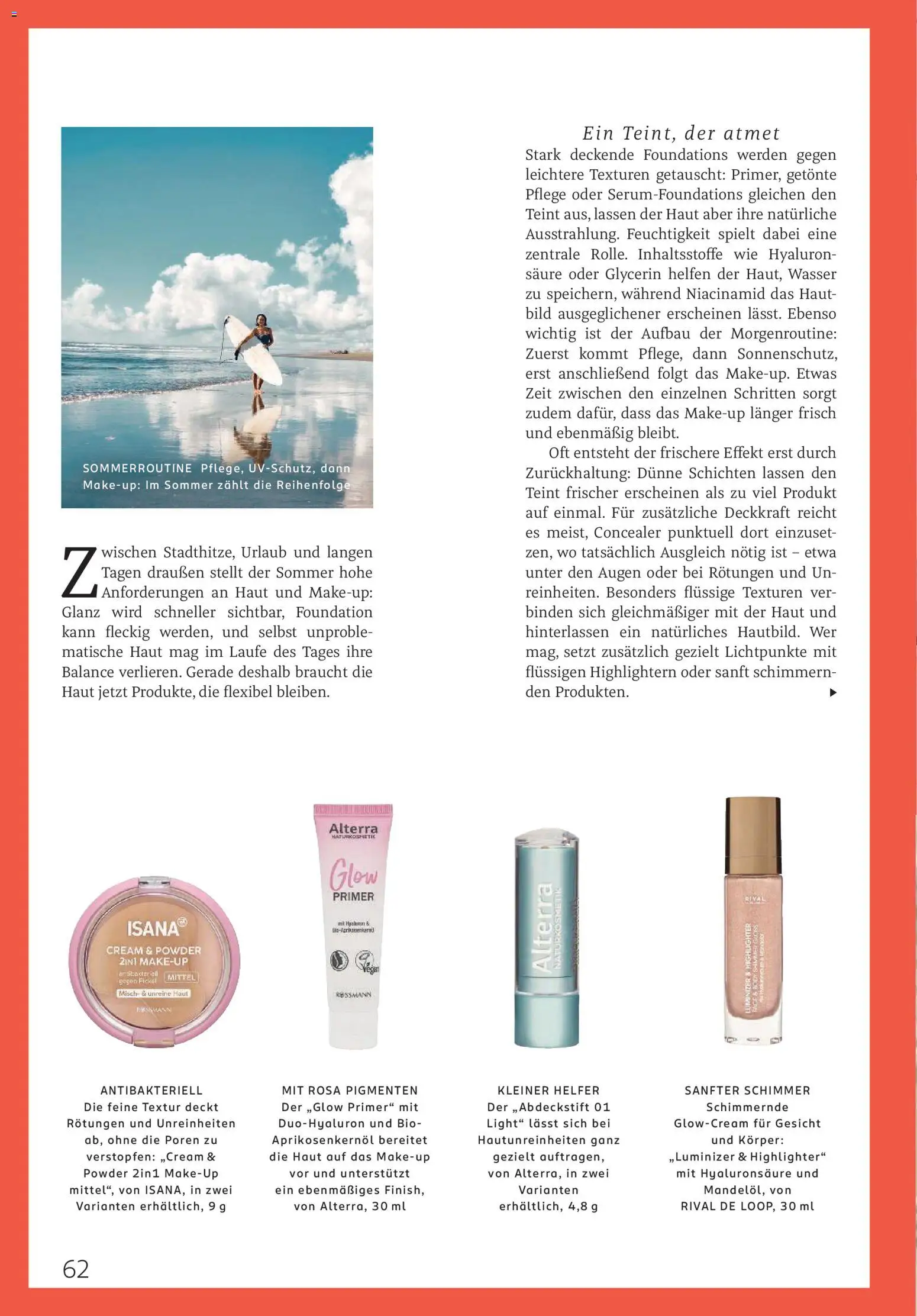 Rossmann Centaur – gültig ab 01.08.2026 | Seite: 62 | Produkte: Concealer, Wasser, Highlighter, Primer