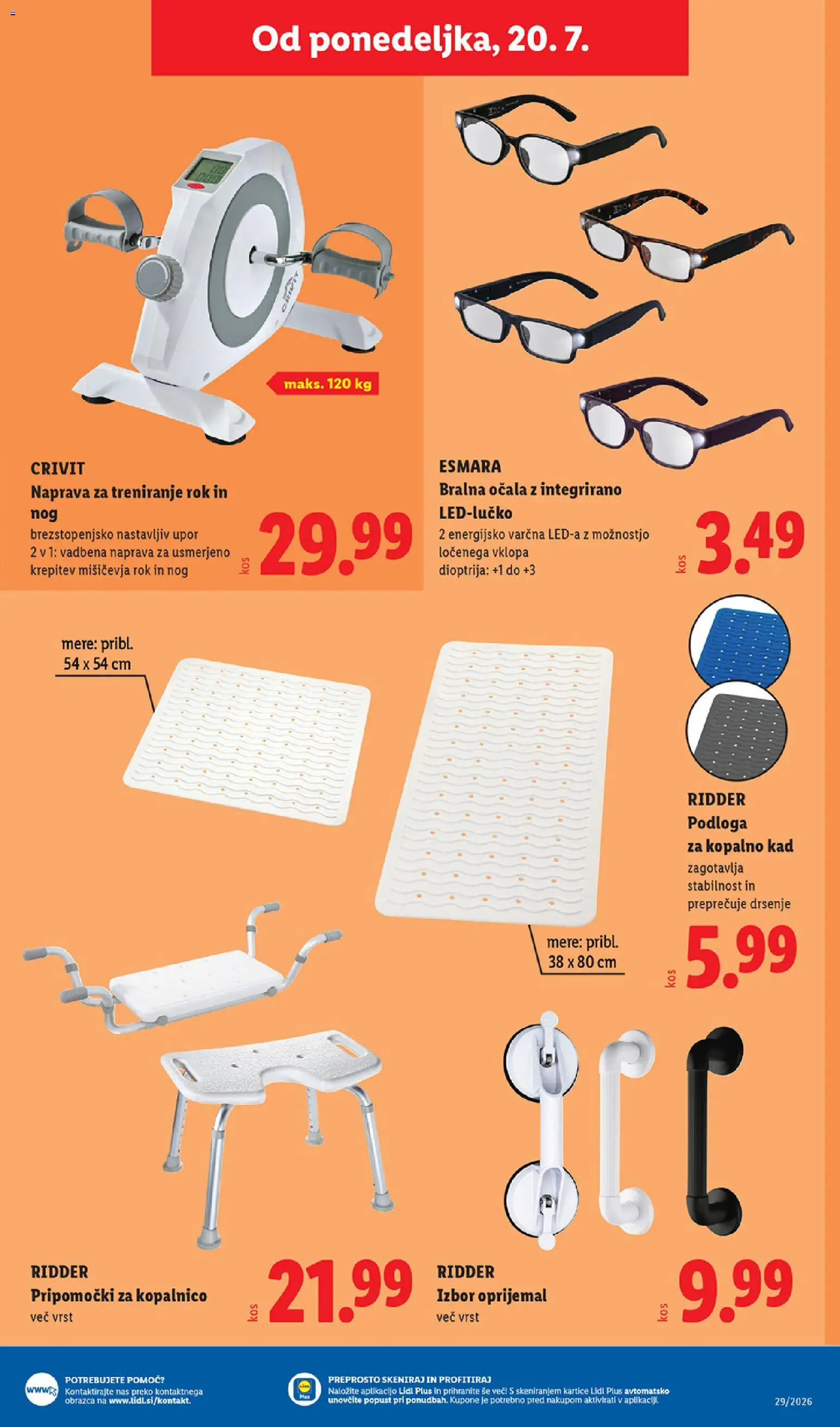 Novi Lidl katalog ponudbe – veljaven od 16.07.2026 | Stran: 67 | Izdelki: Podloga, Ocala