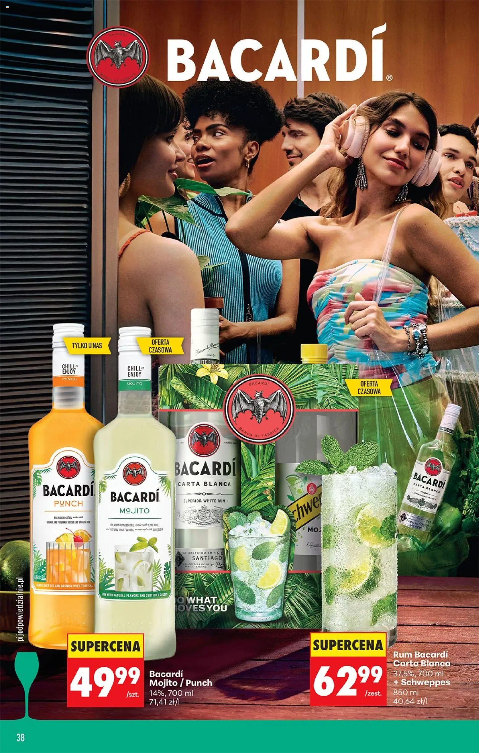 Biedronka Polsko leták - Czas na toast od 20.04.2026 | Strana: 38 | Produkty: Rum, Mojito