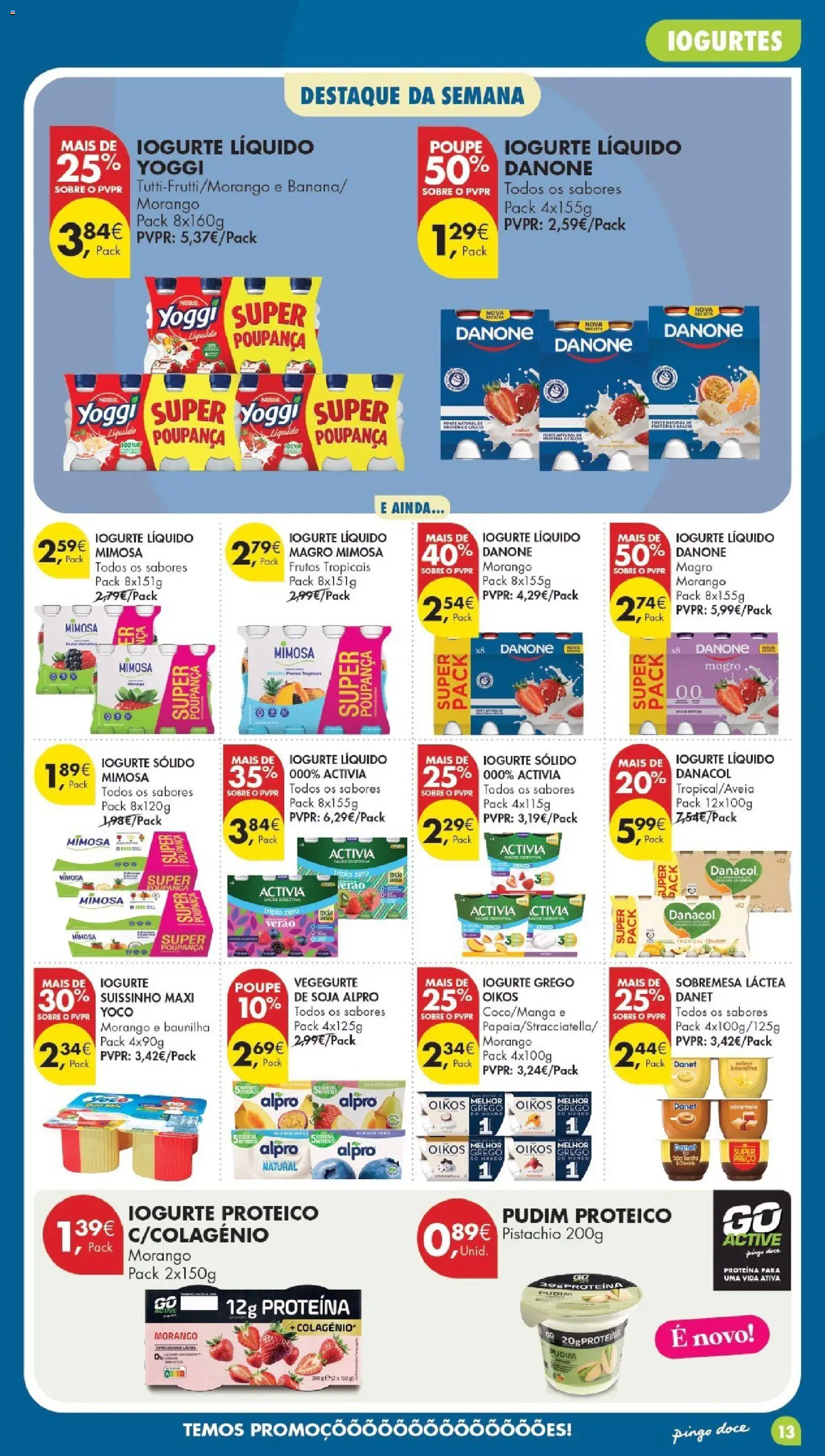 Pingo Doce Poupe Esta Semana Madeira │ válido de 28/07/2026 | Página: 13 | Produtos: Soja, Iogurtes, Iogurte, Proteina