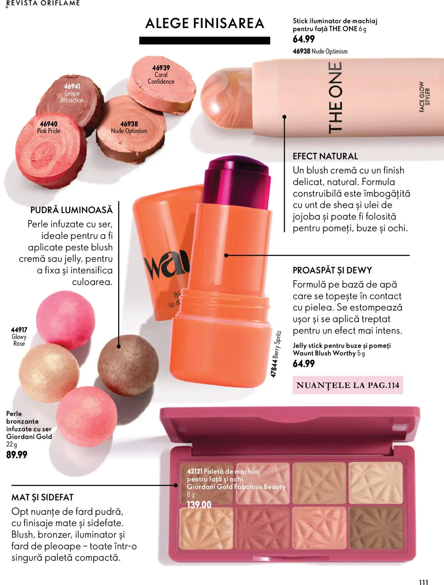 Noul catalog Oriflame – valabil de la 30.09.2026 | Pagină: 111 | Produse: Perle, Iluminator, Cremă, Pește