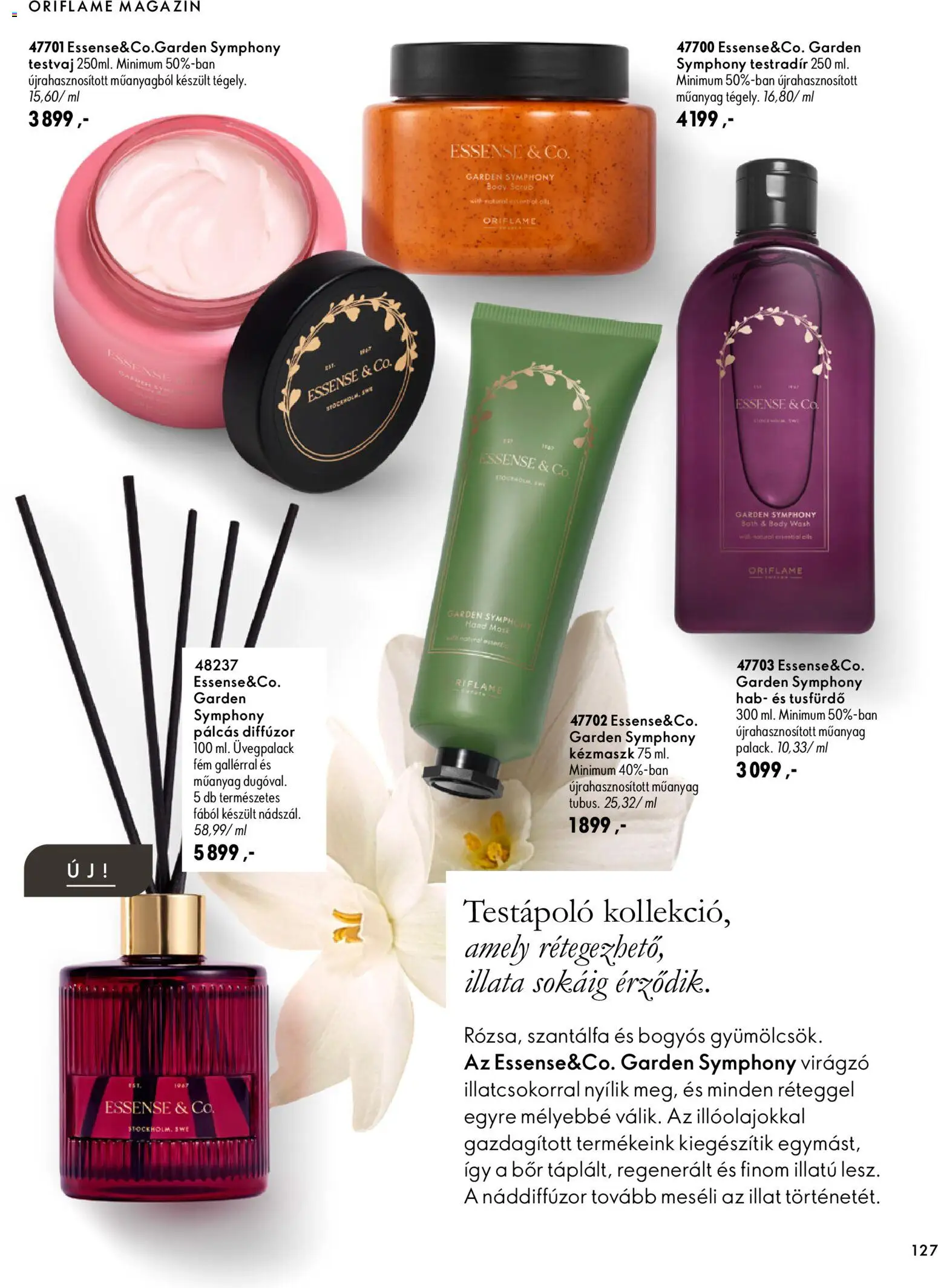 Oriflame akciós ujság - amely érvényes a következő dátumtól: 2026.09.30. | Oldal: 127 | Termékek: Hab, Magazin, Diffúzor, Testápoló