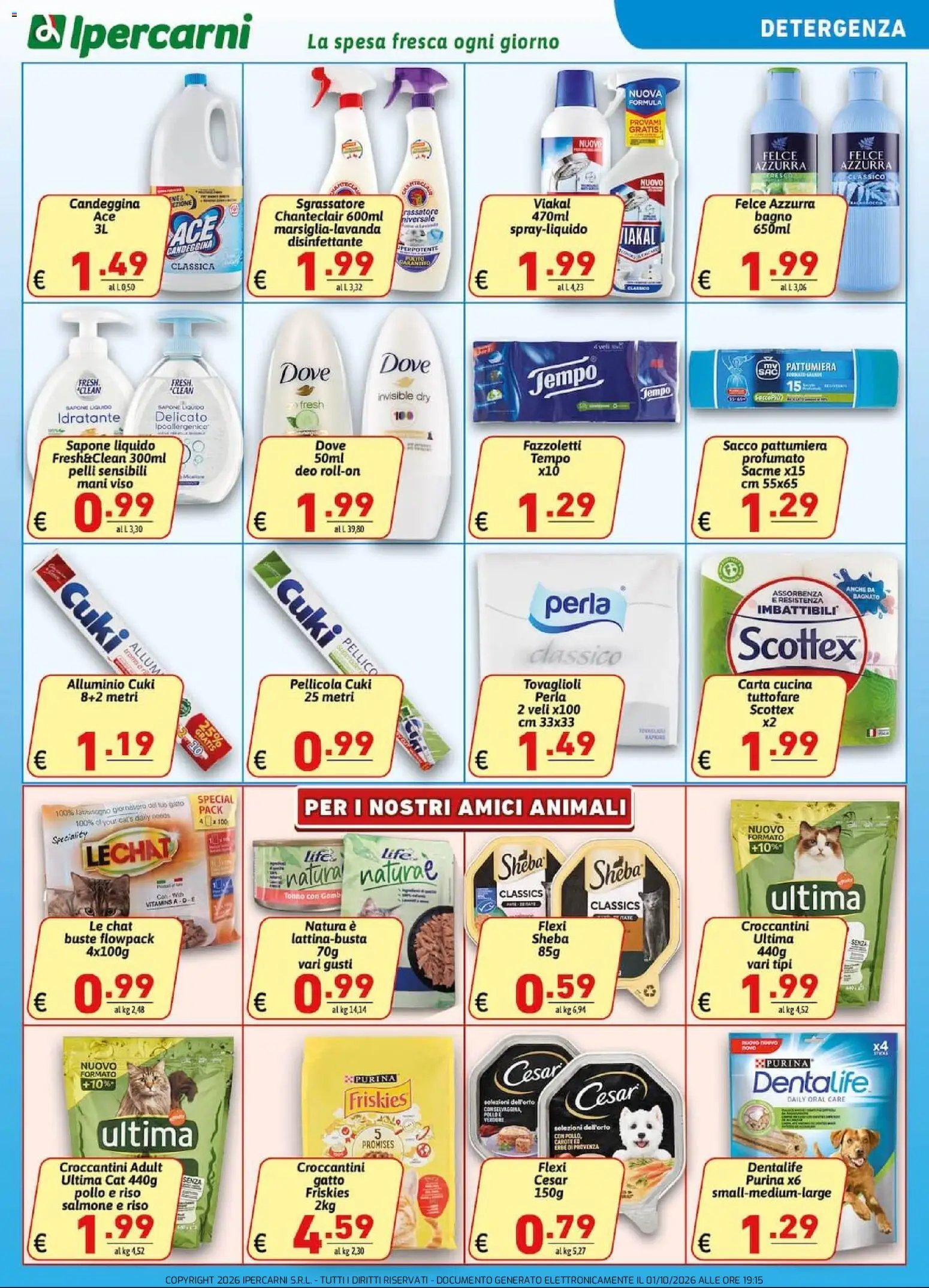 Volantino Ipercarni del 02/10/2026 | Pagina: 15 | Prodotti: Erbe, Fazzoletti, Alluminio, Bagno