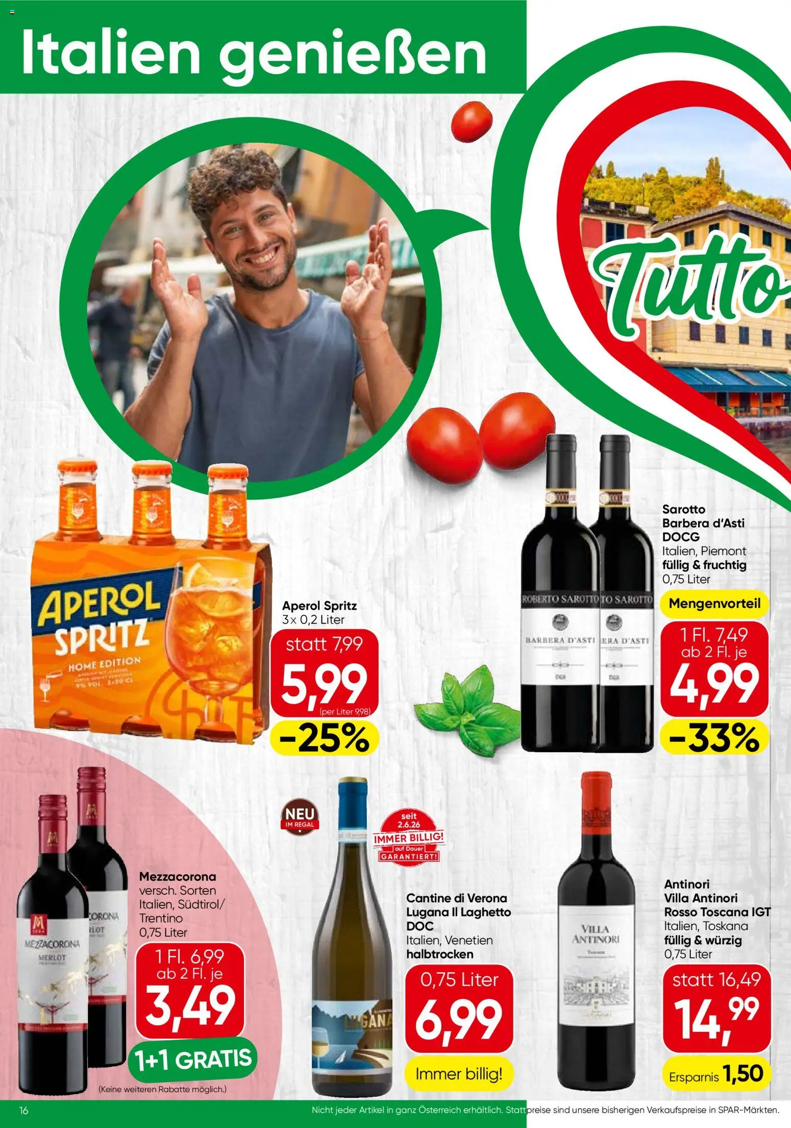 Spar Flugblatt - Niederösterreich gültig ab 01.07.2026 | Seite: 16