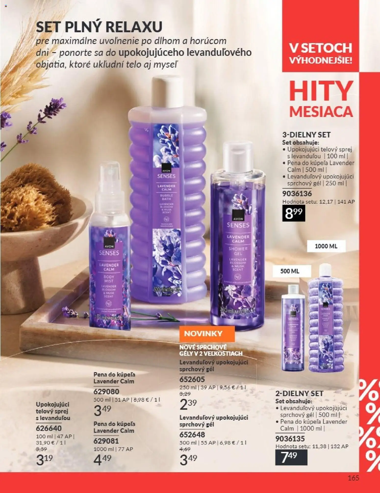 Nové Avon akcie – leták je platný od 01.07.2026 | Strana: 164 | Produkty: Sprchový gél, Pena do kúpeľa, Pena