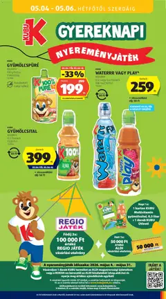 KUBU GYÜMÖLCSPÜRÉ, többféle, 100 g/tubus - amely érvényes a következő dátumtól: 30.04.2026 | Oldal: 41