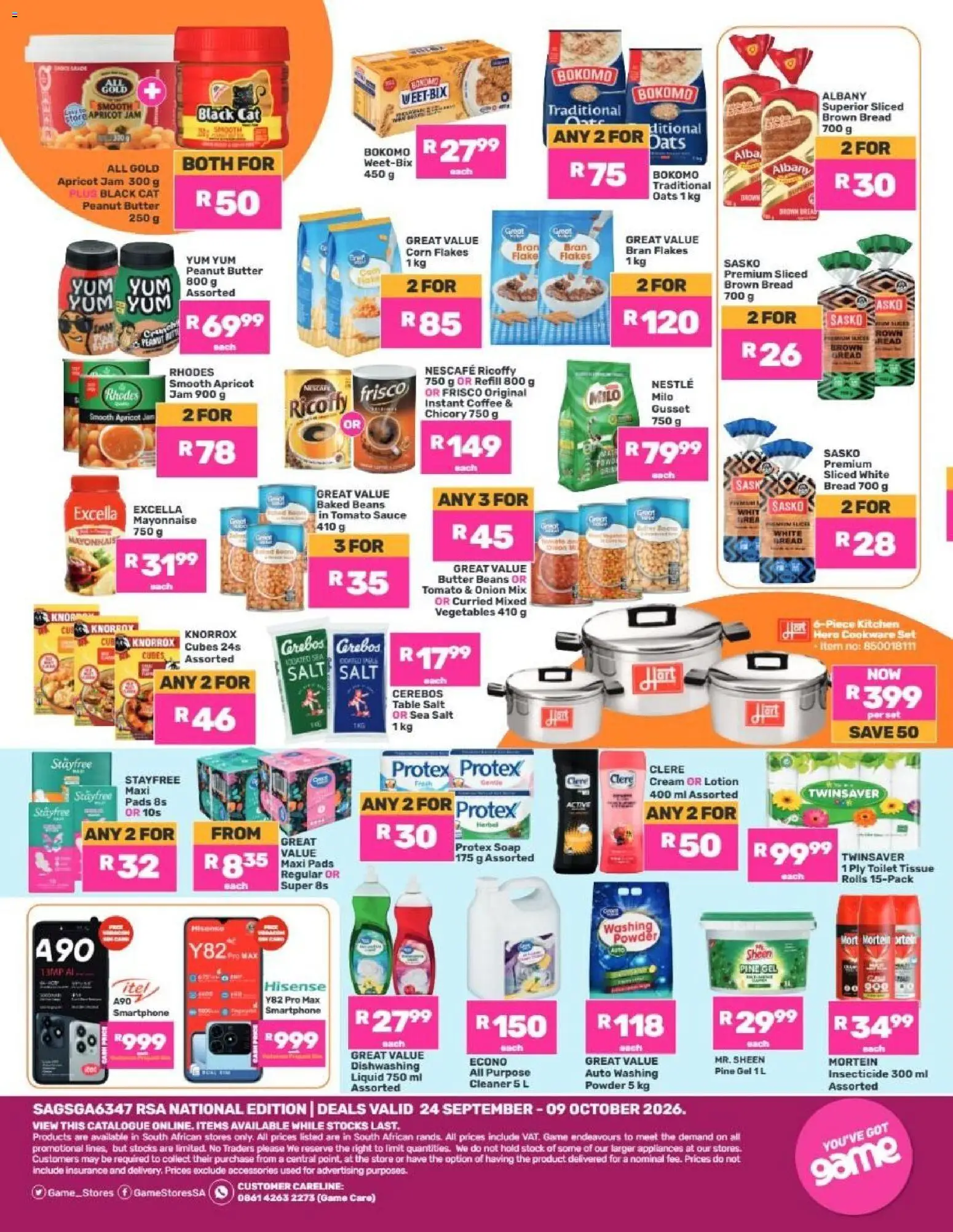 New Game catalogue – valid from 24/09/2026 | Page: 2 | Products: Pads, Sauce, Salt, Onion