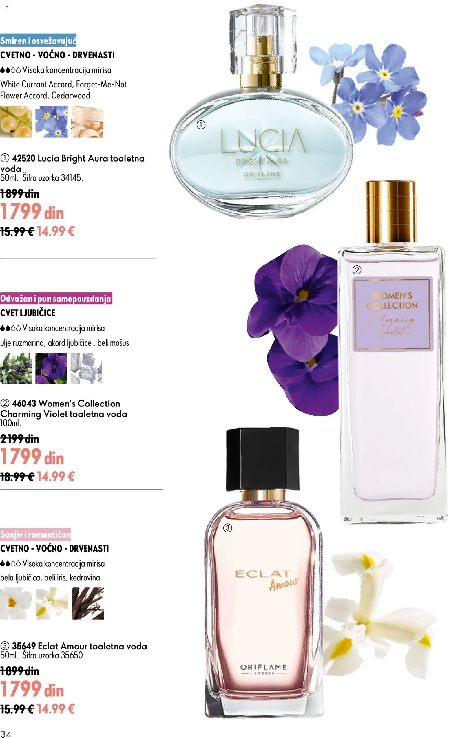 Oriflame katalog - važi od 24.06.2026 | Strana: 34 | Proizvode: Toaletna voda, Voda, Ulje