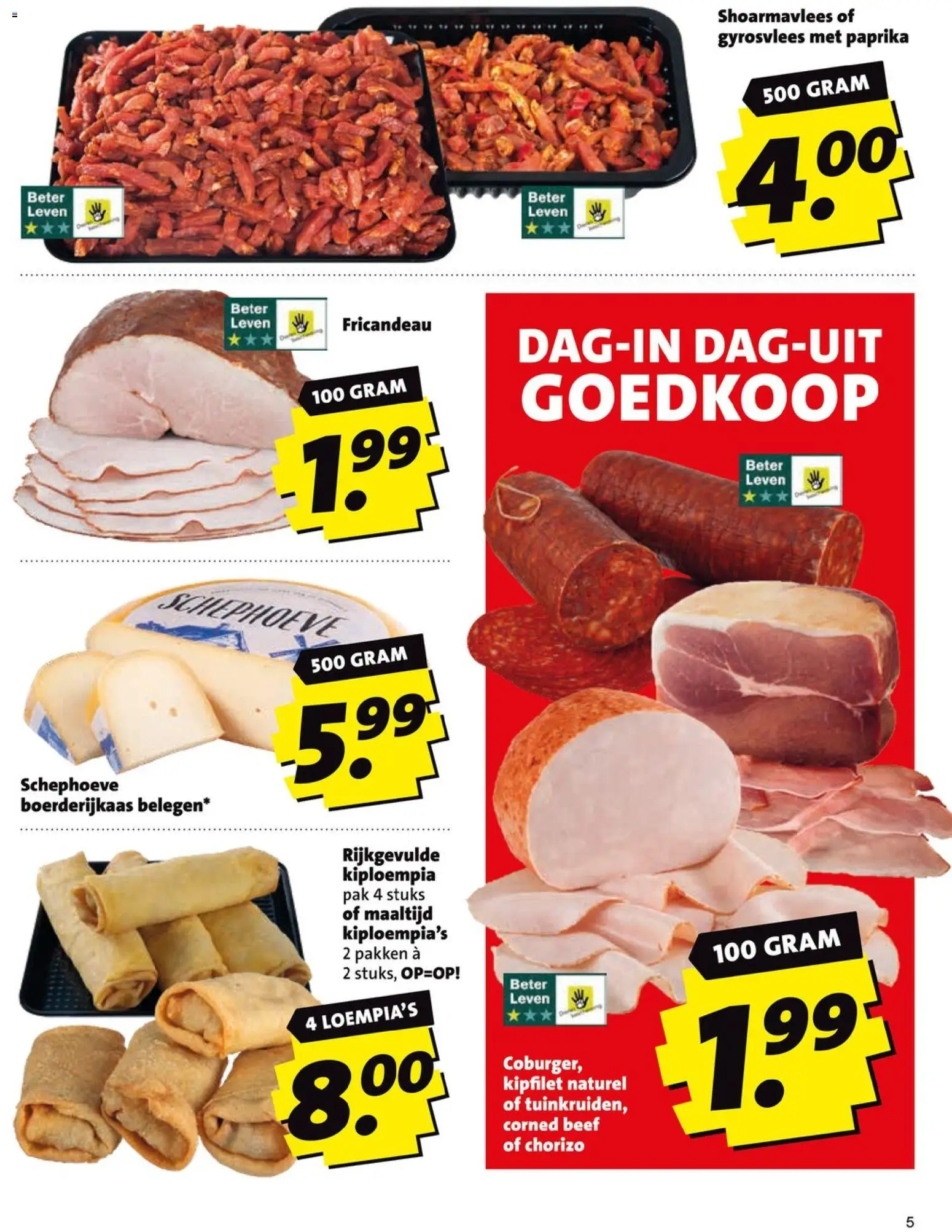 {H1} | Pagina: 5 | Producten: Chorizo, Kész piskótalap