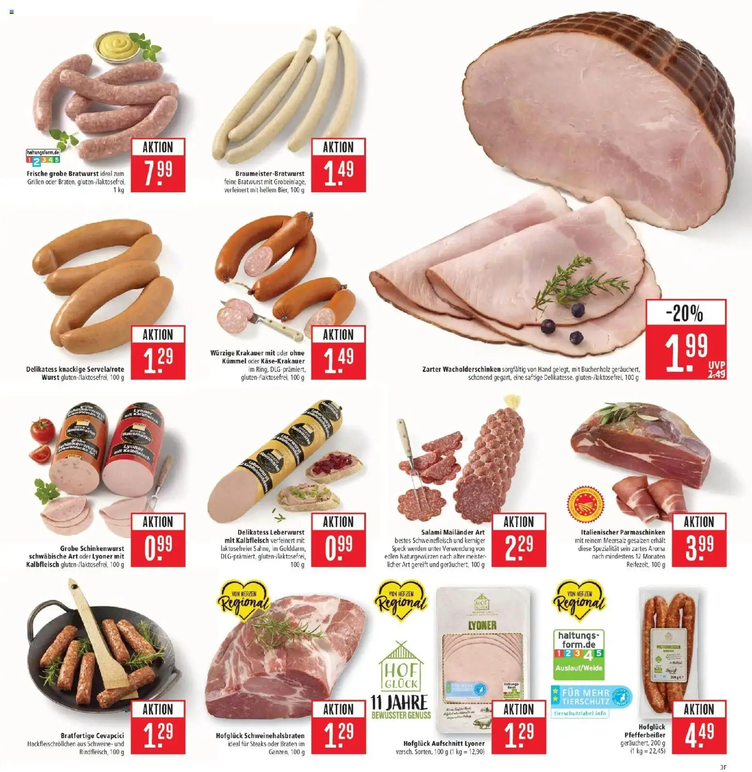 Marktkauf Prospekt Böblingen (ab 07.09.2026) » Angebote online | Seite: 7 | Produkte: Bratwurst, Wurst, Salami, Schweinefleisch