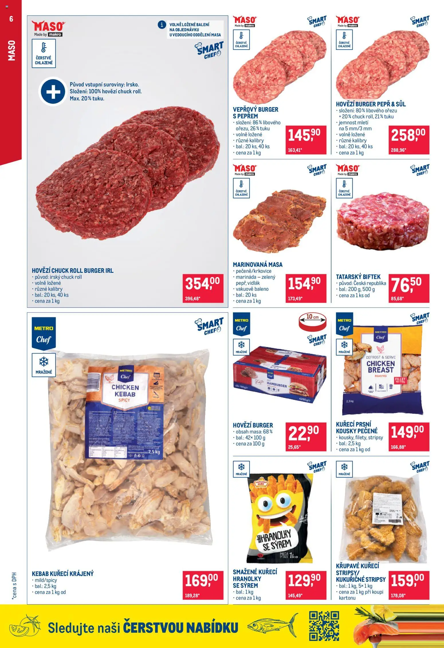 Makro leták - Gastronomie od 03.06.2026 | Strana: 6 | Produkty: Hovězí, Tatarský biftek, Maso, Marináda