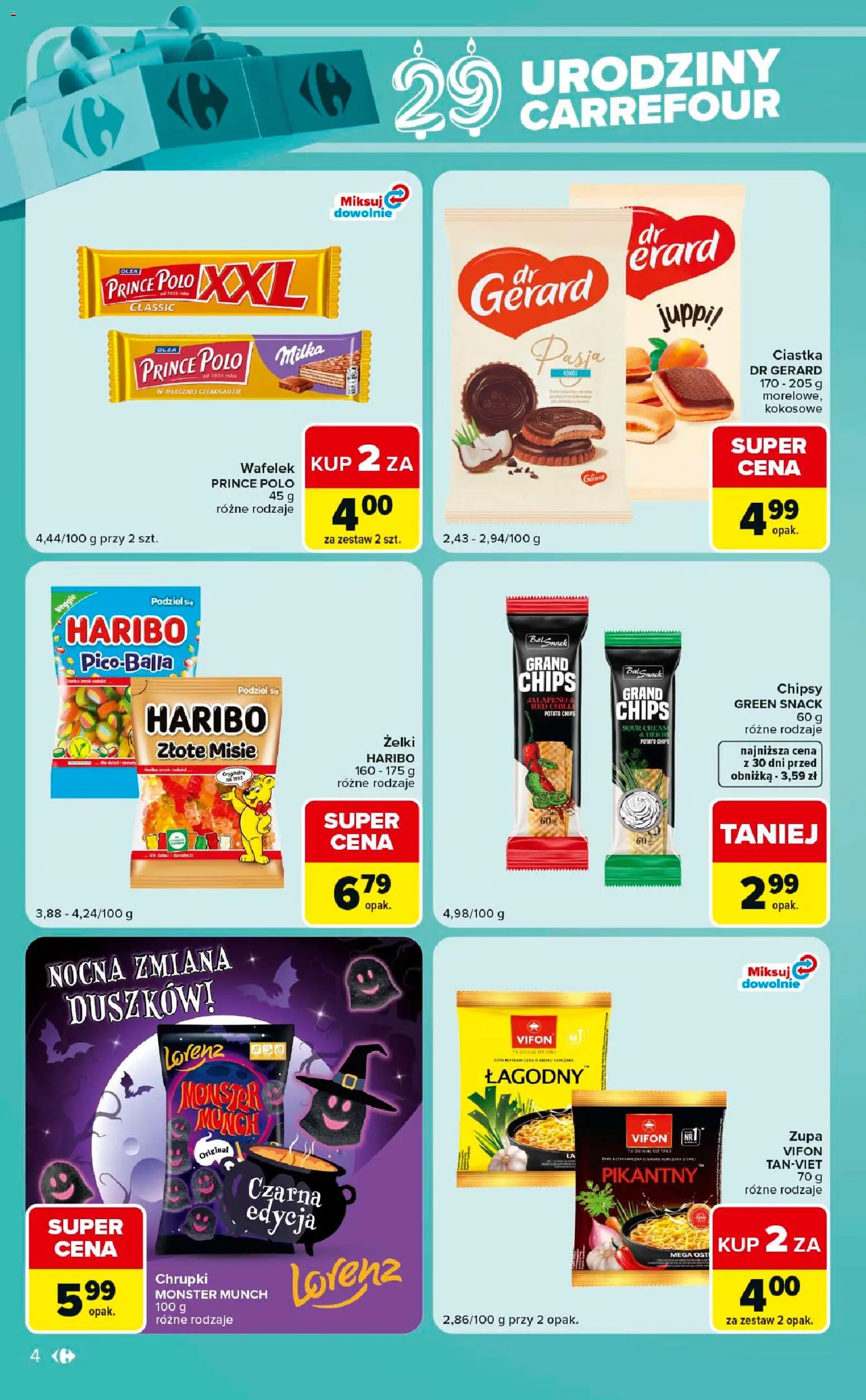 Carrefour gazetka - Express od 20.10.2026 | Strona: 4 | Produkty: Chipsy, Vifon, Milka, Kokos