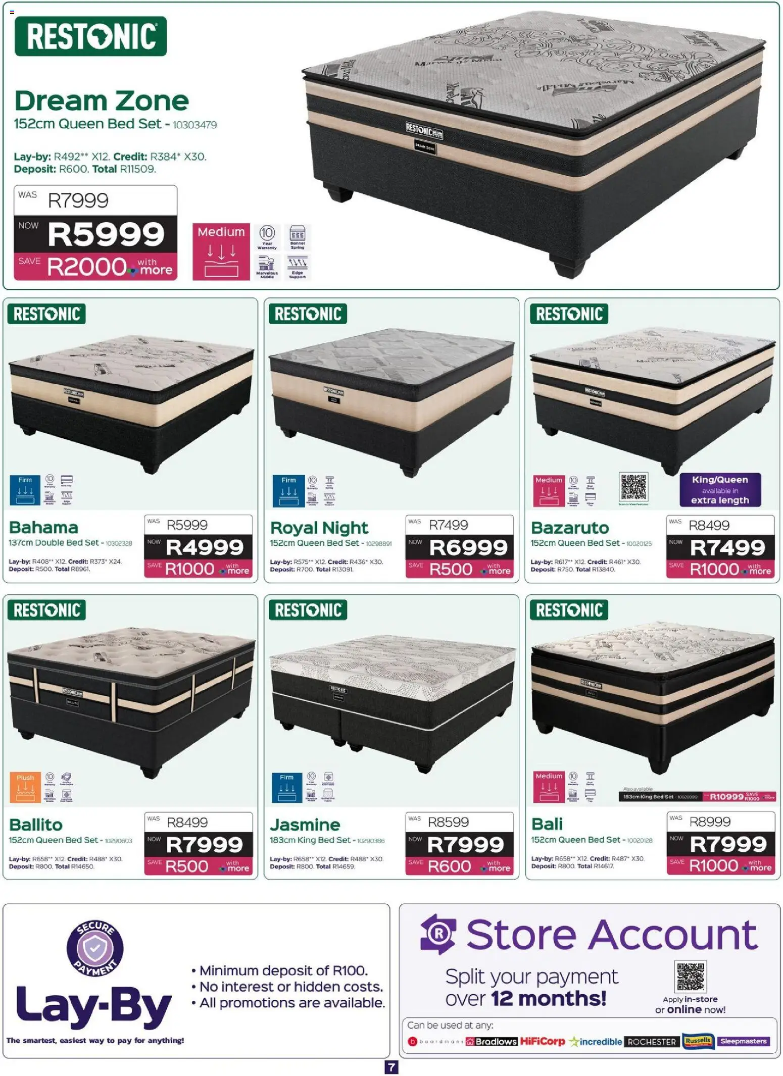 New Sleepmasters catalogue – valid from 16/07/2026 | Page: 7 | Products: Double bed, Queen bed, King bed, Bed