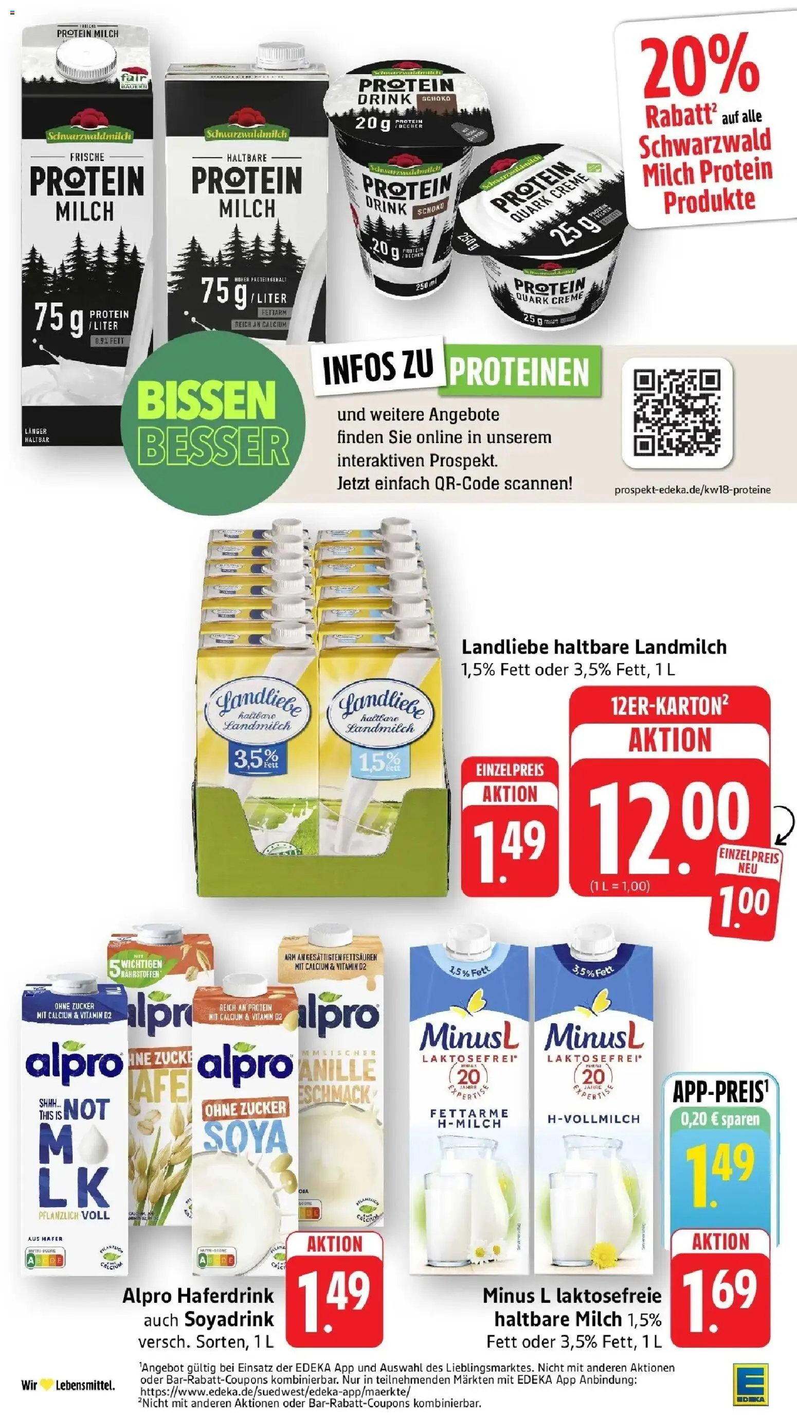 Angebote – gültig ab 27.04.2026 | Seite: 21 | Produkte: Milch, Haltbare milch, Alpro, Zucker