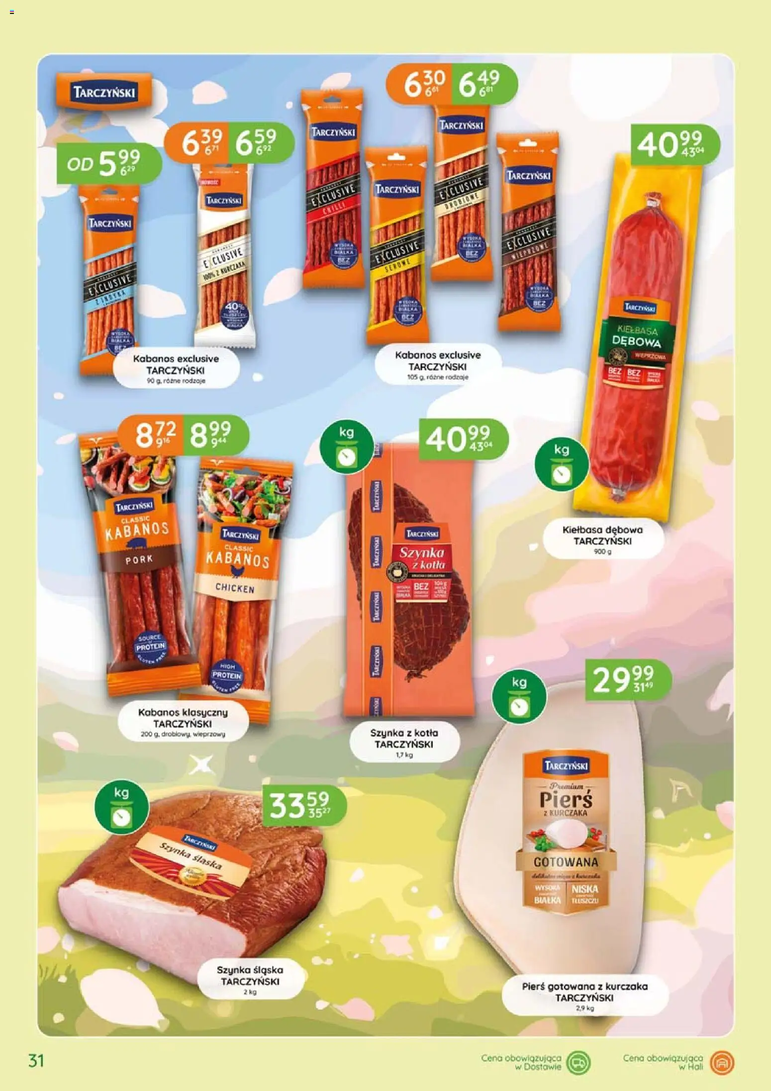 Eurocash gazetka - Katalog Wędlin od 04.06.2026 | Strona: 31 | Produkty: Kiełbasa, Pierś z kurczaka, Szynka