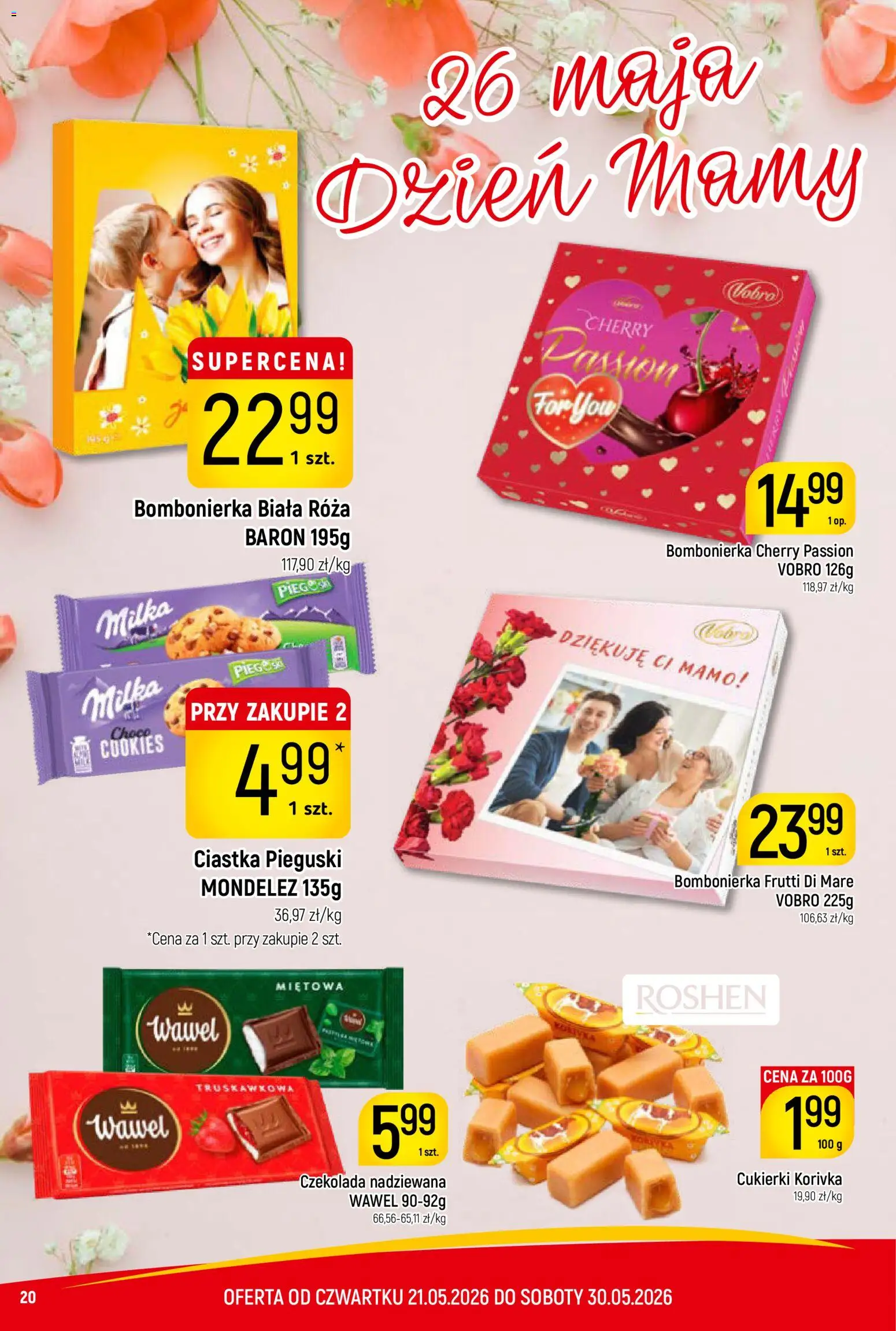 Piotruś Pan gazetka od 21.05.2026 | Strona: 20 | Produkty: Bombonierka, Milka, Czekolada, Frutti di Mare
