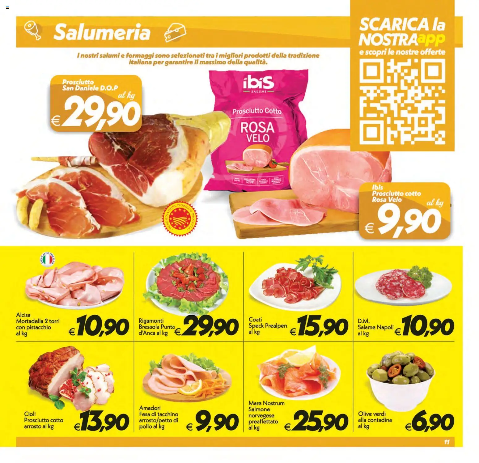 Volantino SuperConveniente del 11/09/2026 | Pagina: 11 | Prodotti: Prosciutto Cotto, Pistacchio, Salmone, Prosciutto