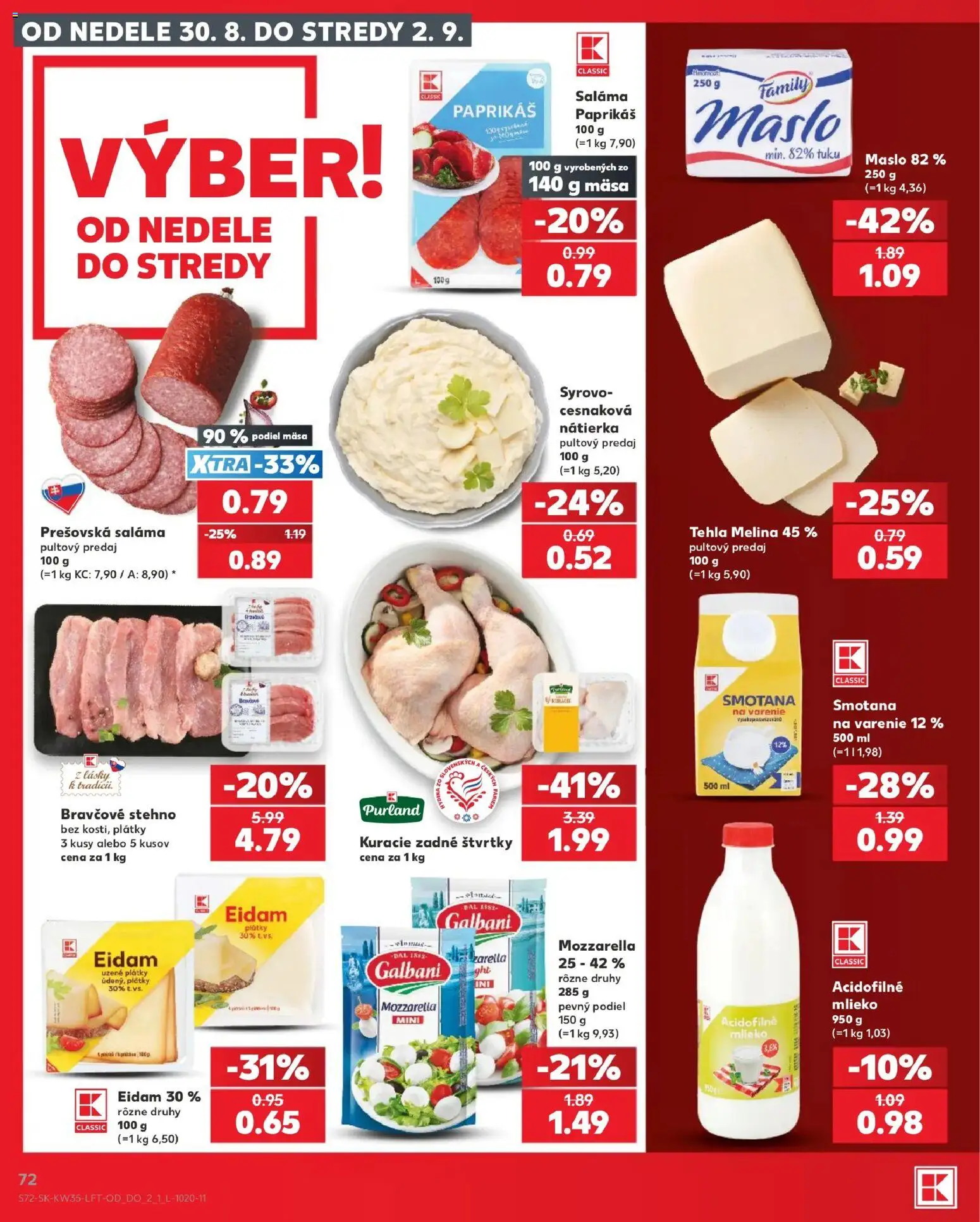 Kaufland SK akciós ujság - amely érvényes a következő dátumtól: 2026.08.27. | Oldal: 72