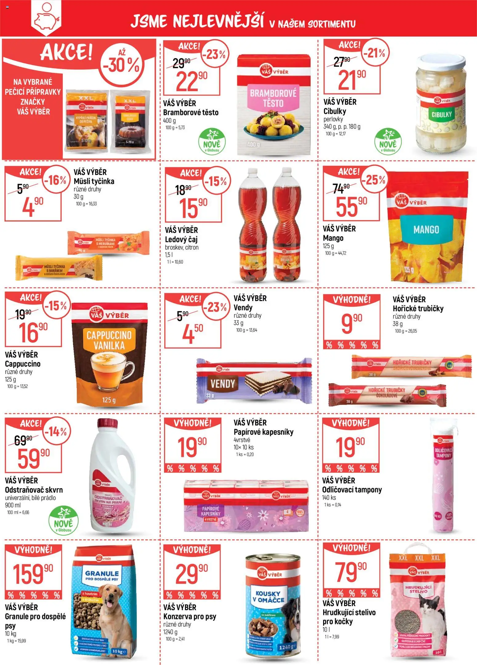 Globus leták - Karlovy Vary od 10.06.2026 | Strana: 33 | Produkty: Mango, Čaj, Stelivo, Tampony