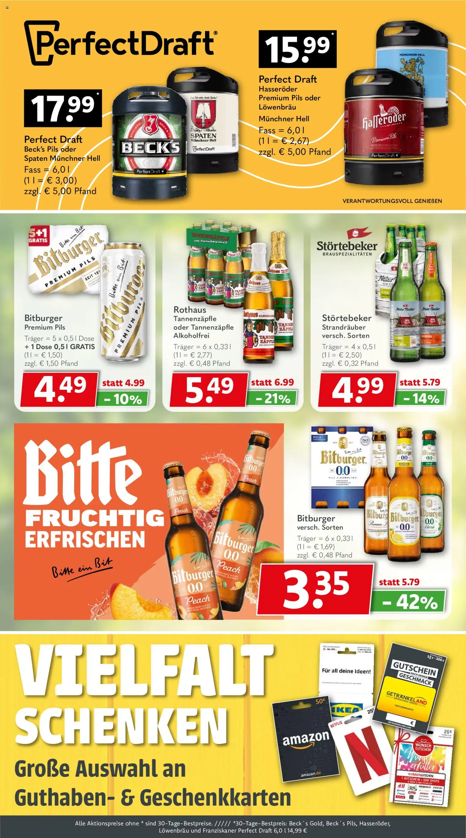 Getränkeland Prospekt Berlin – gültig ab 17.08.2026 | Seite: 4 | Produkte: Bitburger, Pils, Radler, Hasseröder