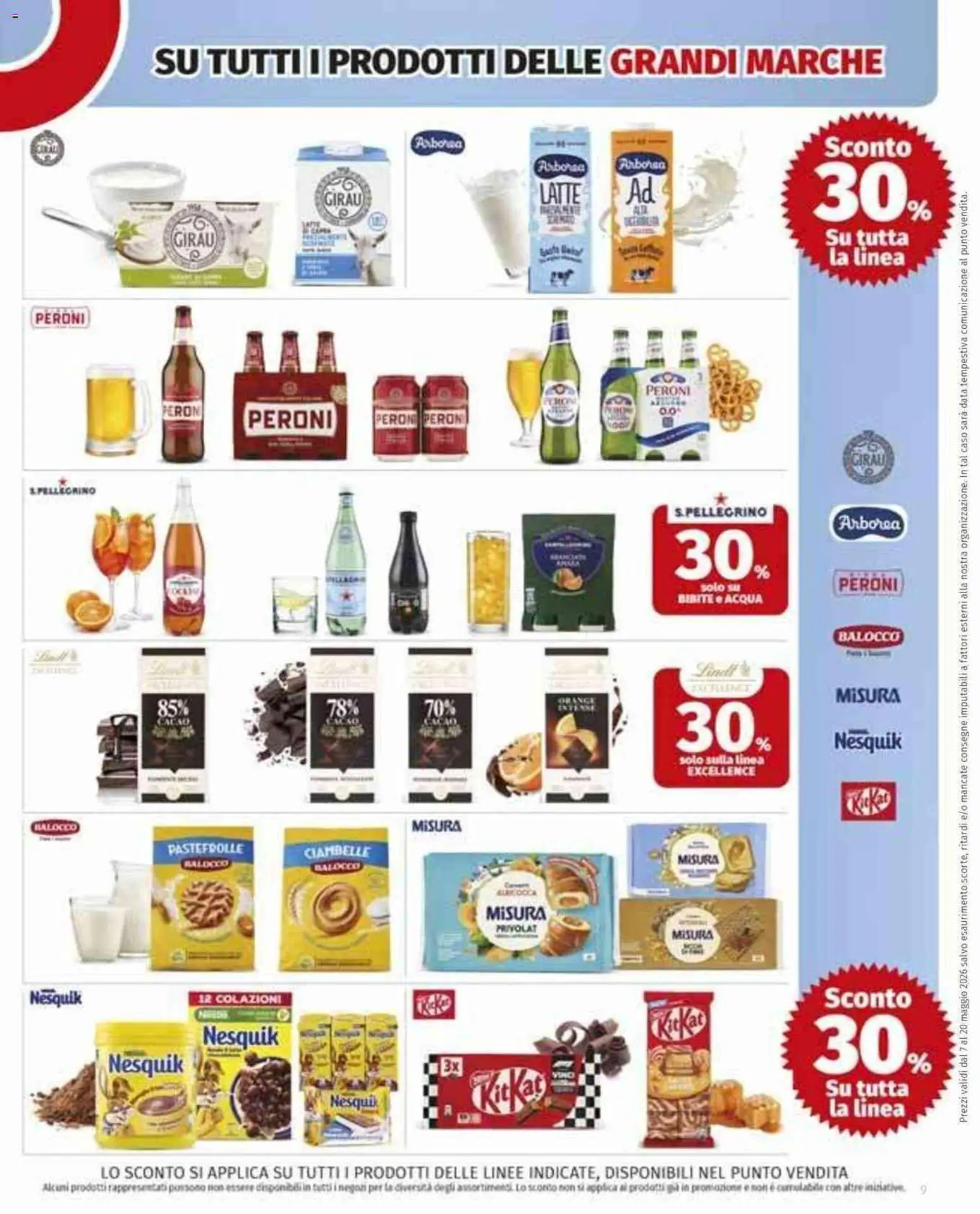 Volantino Ipercoop del 07.05.2026 | Pagina: 9 | Prodotti: Ciambelle, Latte, Data, Bibite