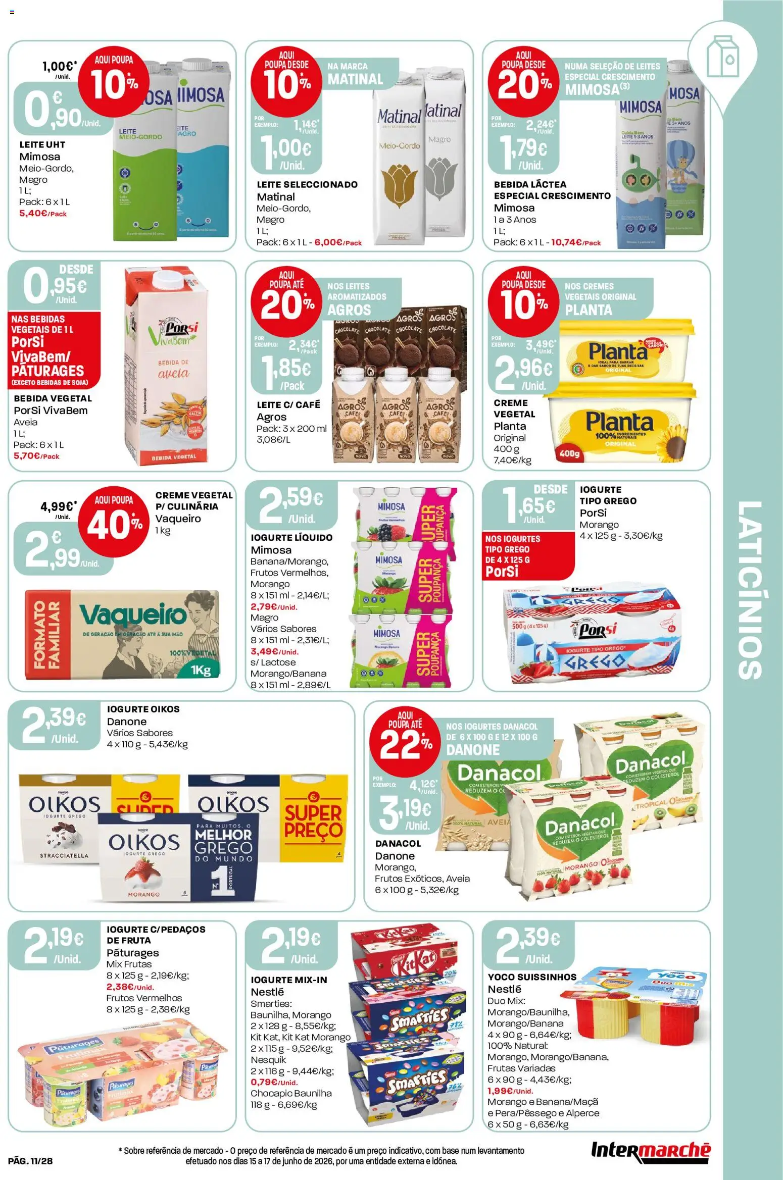 Intermarché Folheto Contact │ válido de 16/07/2026 | Página: 11 | Produtos: Soja, Base, Leite, Iogurte